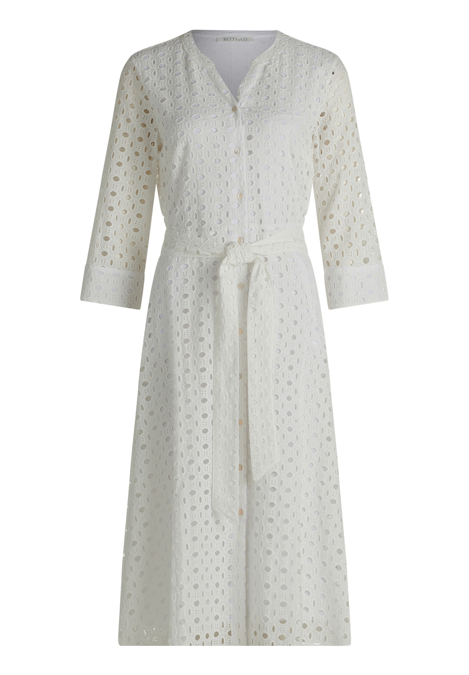 Betty&Co Hemdblusenkleid "Damen mit Bindegürtel" Nahttasche günstig online kaufen