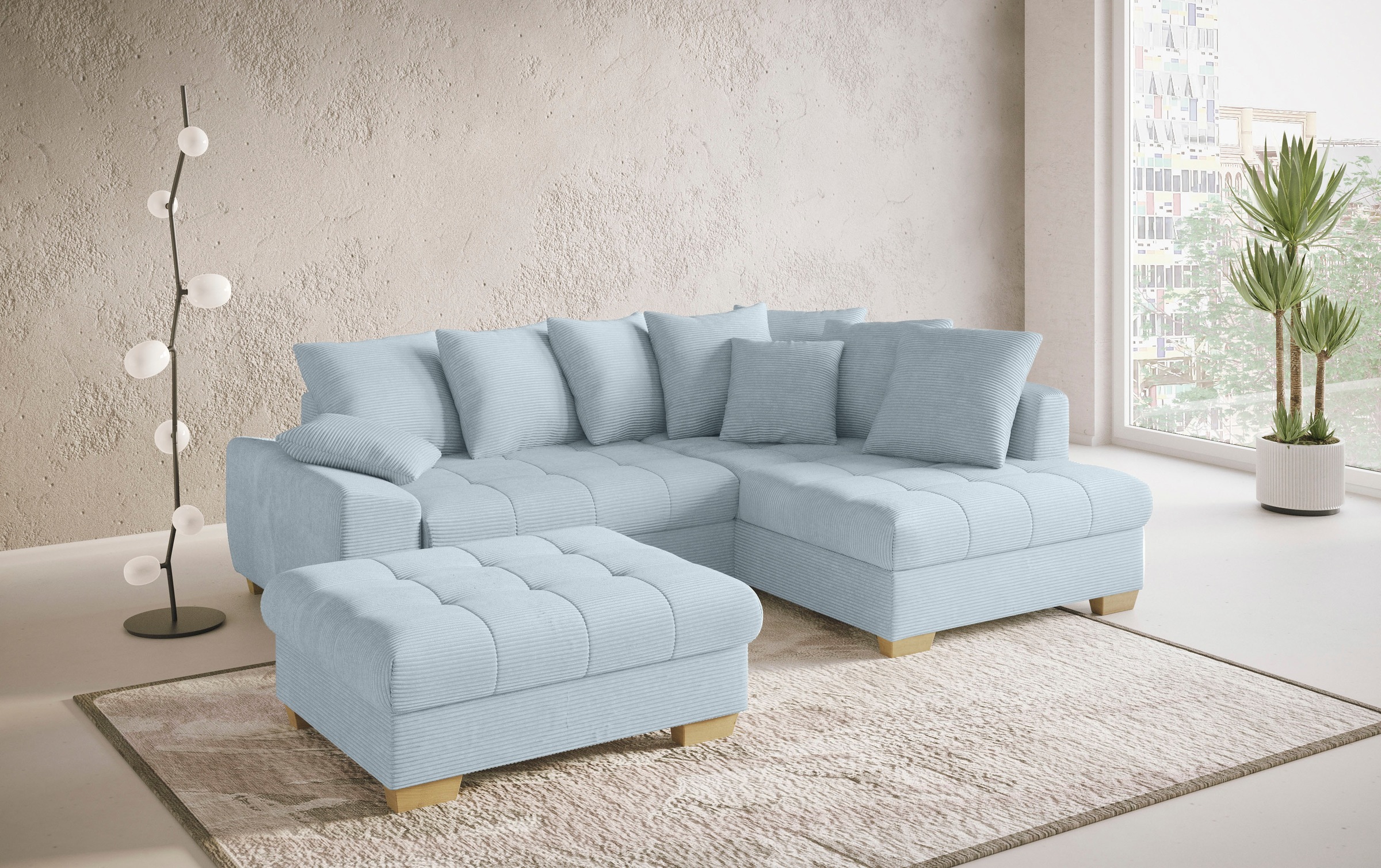 Mr. Couch Hocker "Nikita II" passend zu der Garnitur, wahlweise mit Kaltsch günstig online kaufen