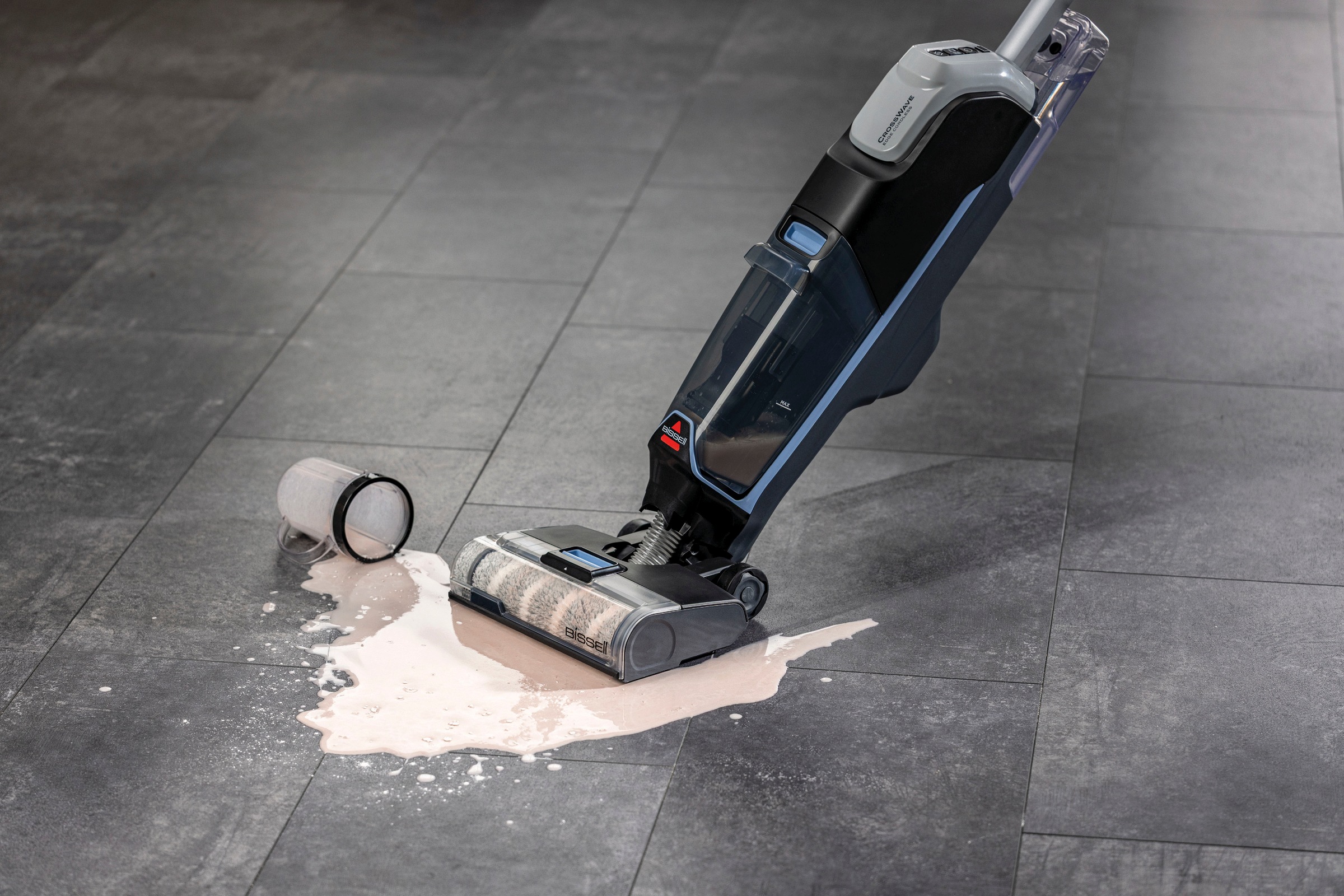 Bissell Crosswave Edge Cordless Select Aspirapolvere Verticale Ac Secco E Bagnato Senza Sacchetto 340 W Nero, Blu