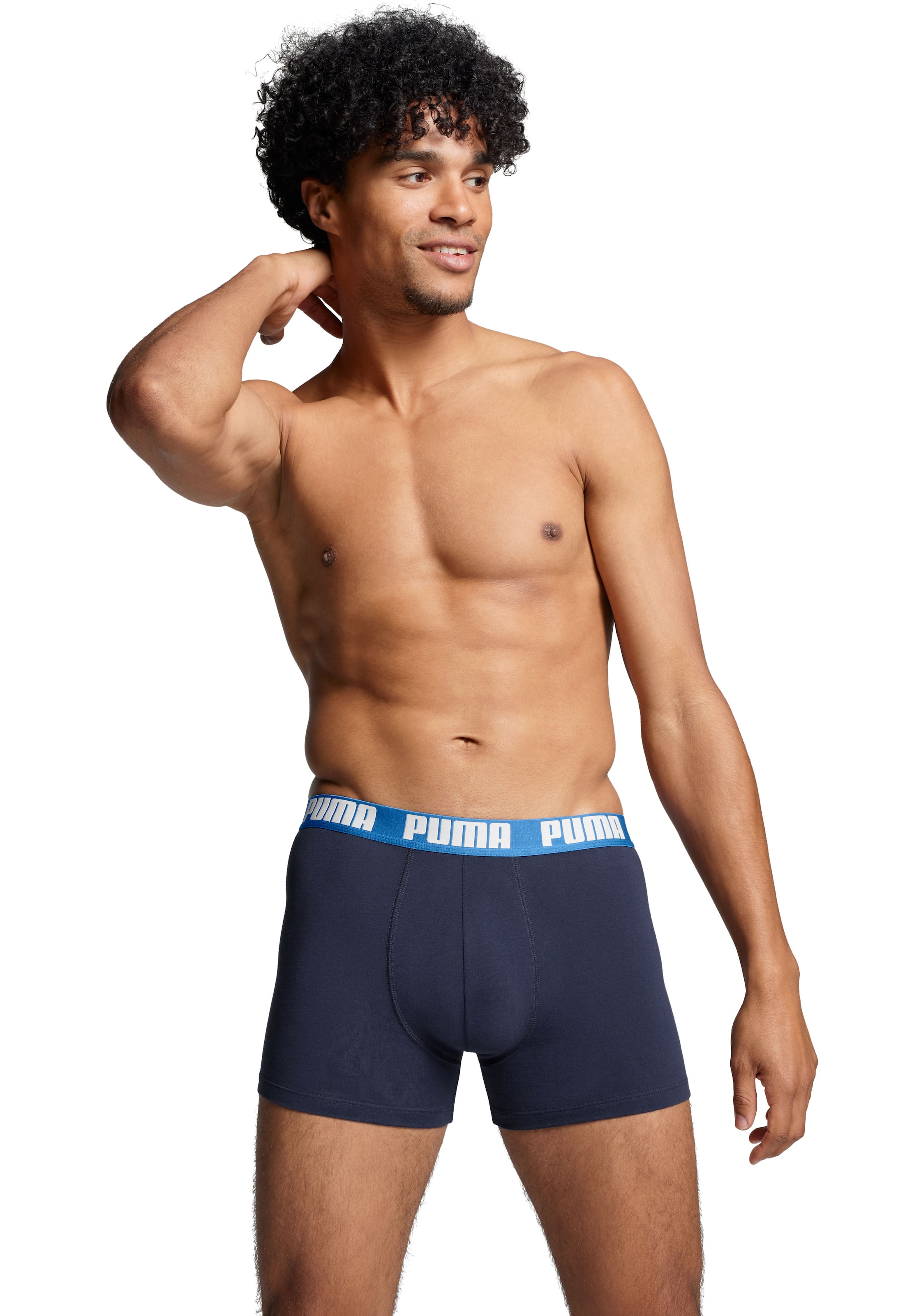 PUMA Boxershorts »PUMA MEN EVERYDAY BOXER 6P ECOM«, (6er Pack), Elastischer Logobund, Stretchmaterial, ohne Eingriff