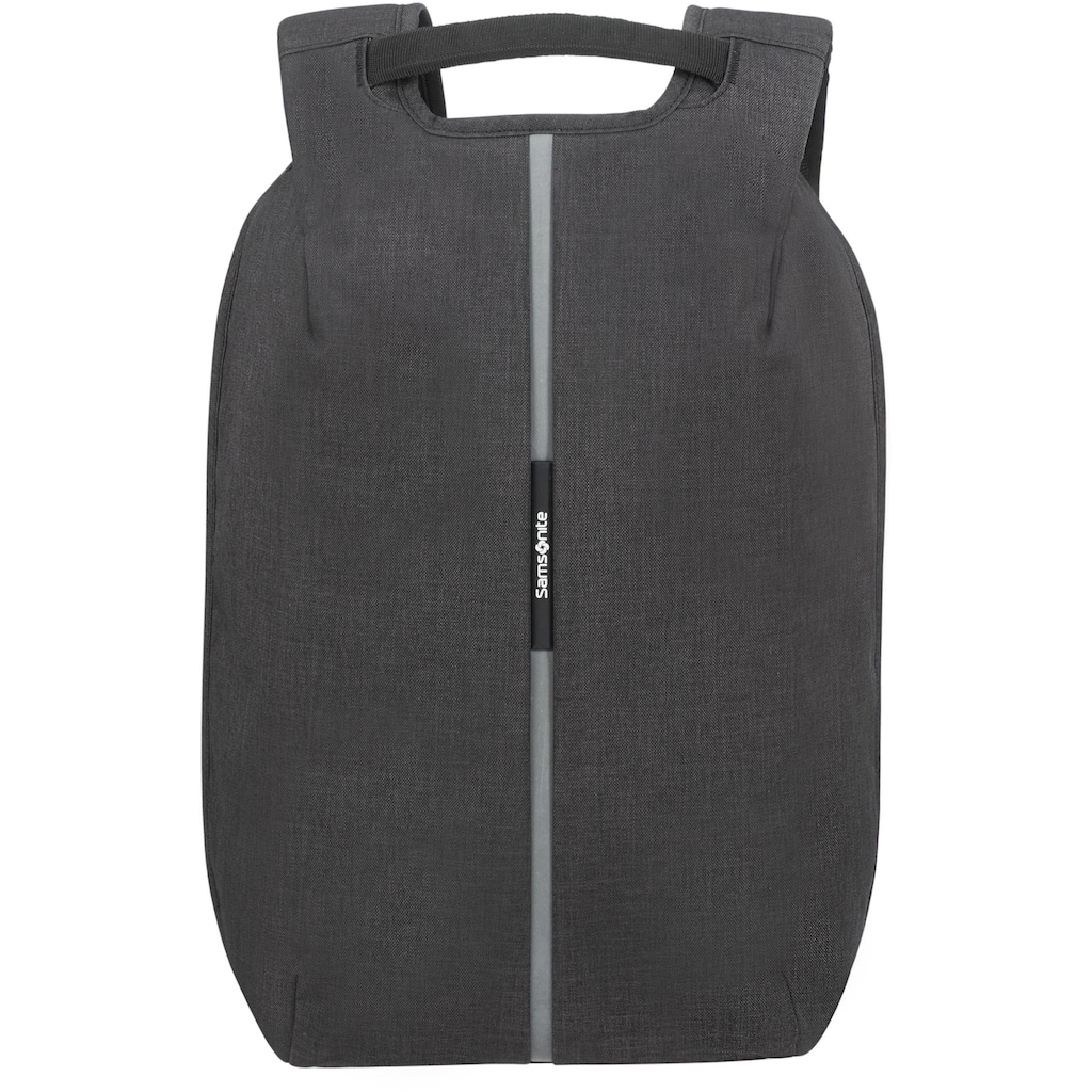 Samsonite Laptoprucksack »Securipak, black steel«, Reflektoren