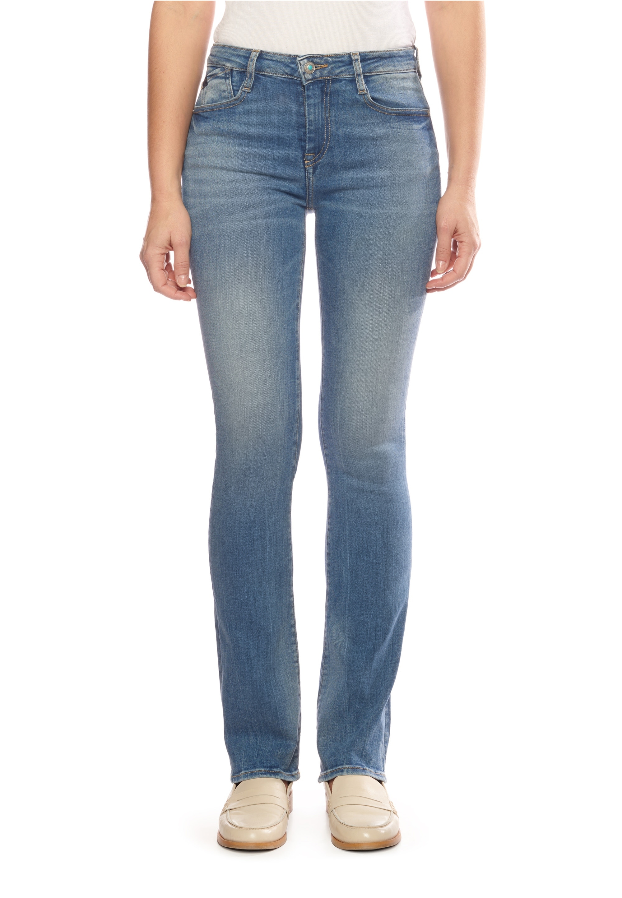 Le Temps Des Cerises Bequeme Jeans »POWERB« mit tollem Bootcut-Schnitt