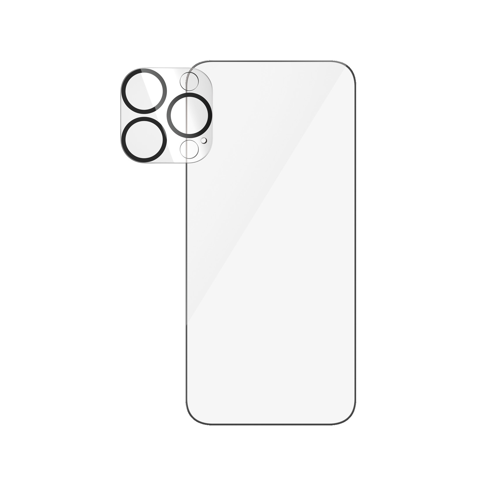 PanzerGlass Displayschutzglas »2-in-1-Pack Screen und Camera Protector«, für iPhone 15 Pro Max, Ultra Wide Fit