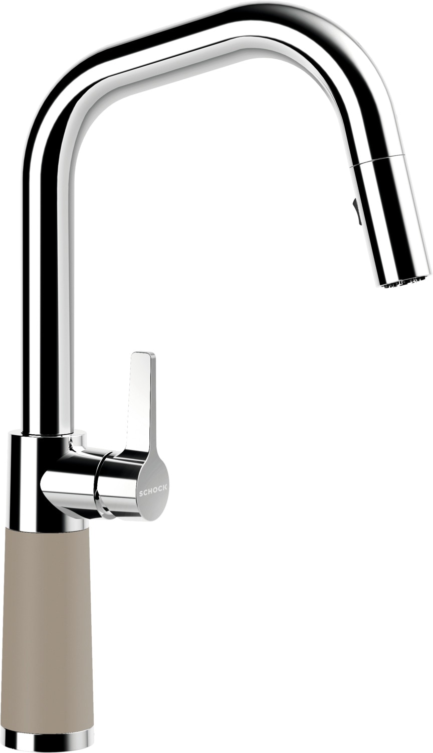 Schock Küchenarmatur "SC530" ausziehbar, Strahl-Brause, Rückflussverhinderer, Schwenkbereich 120