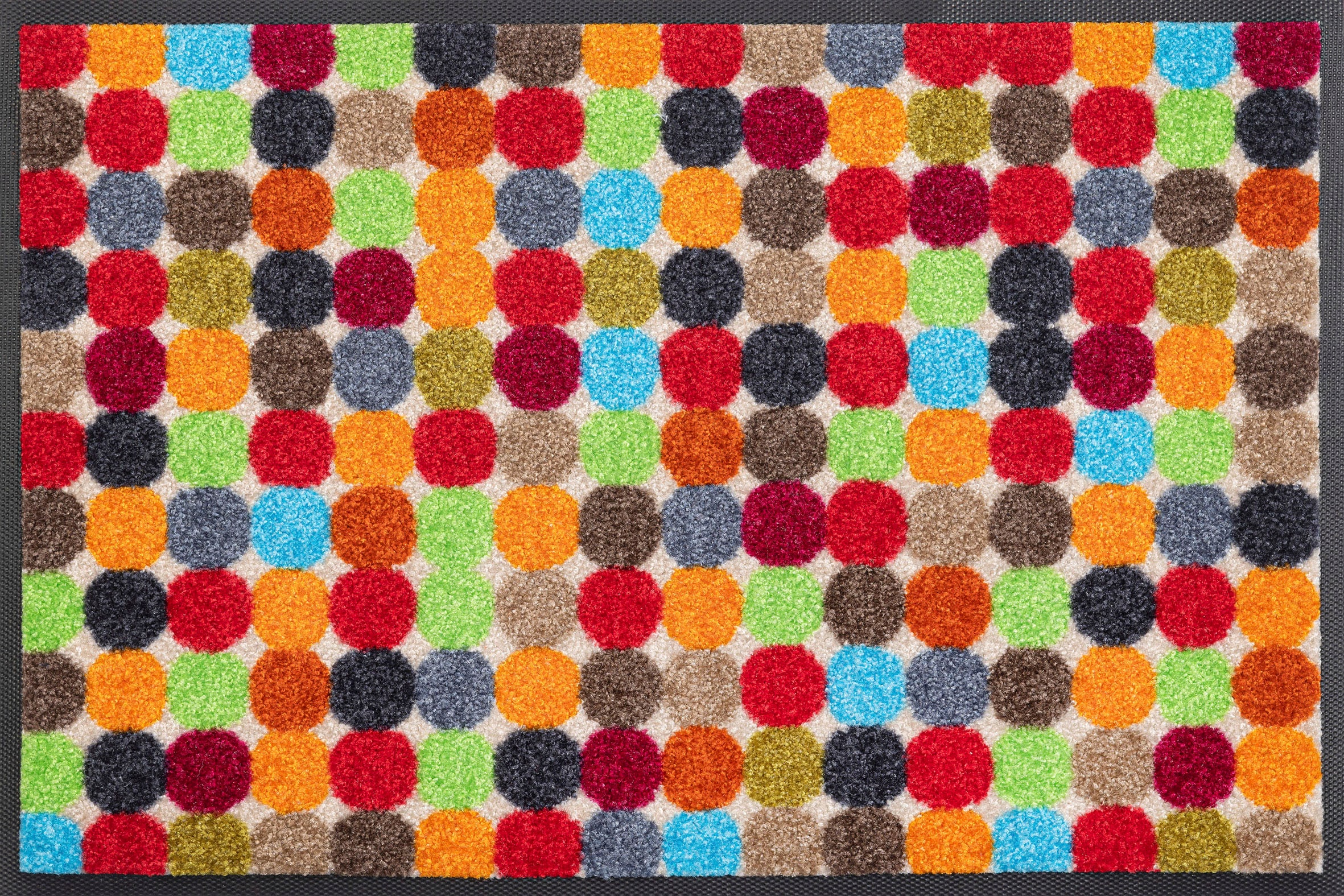 wash+dry by Kleen-Tex Fußmatte "Mikado Dots" rechteckig 7 mm Höhe Schmutzfangmatte, rutschhemmend, waschbar