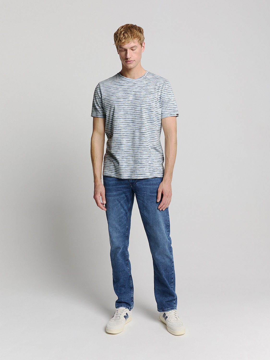 Thumbnail - NO EXCESS T-Shirt "No Excess Gestreiftes Crewneck t-shirt"