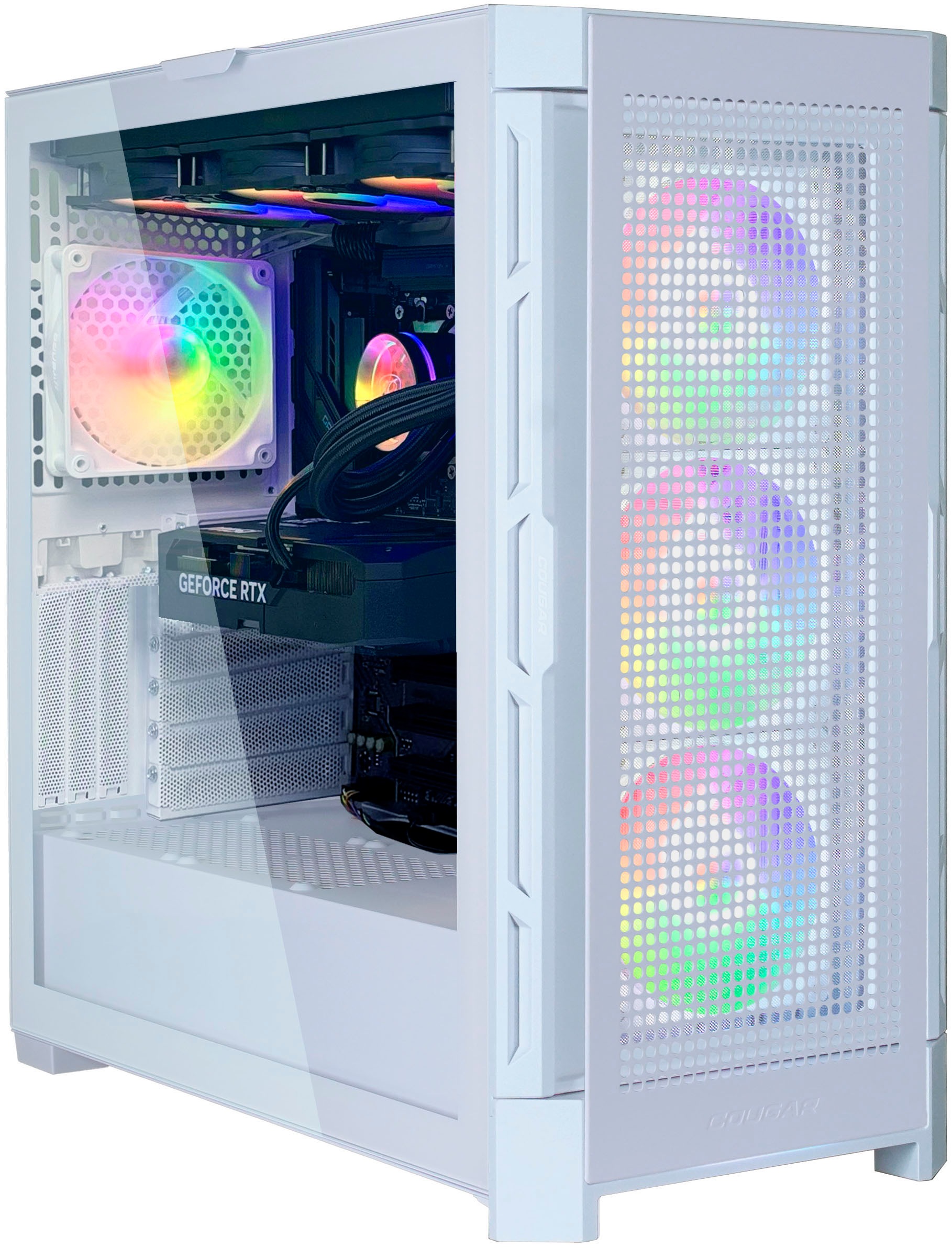 Cougar Gaming-PC-Komplettsystem »MegaDeal DUOFACE PRO WT 2887 Ryzen 5 7500F 32GB DDR5 1TB SSD RTX 5070« 34 ″ AMD Ryzen 5 GeForce RTX 5070 32 GB RAM 1.000 GB SSD Windows 11, DDR5 RAM+ MSI PRO MP341CQW LED-Monitor Curved 86,4cm (34")