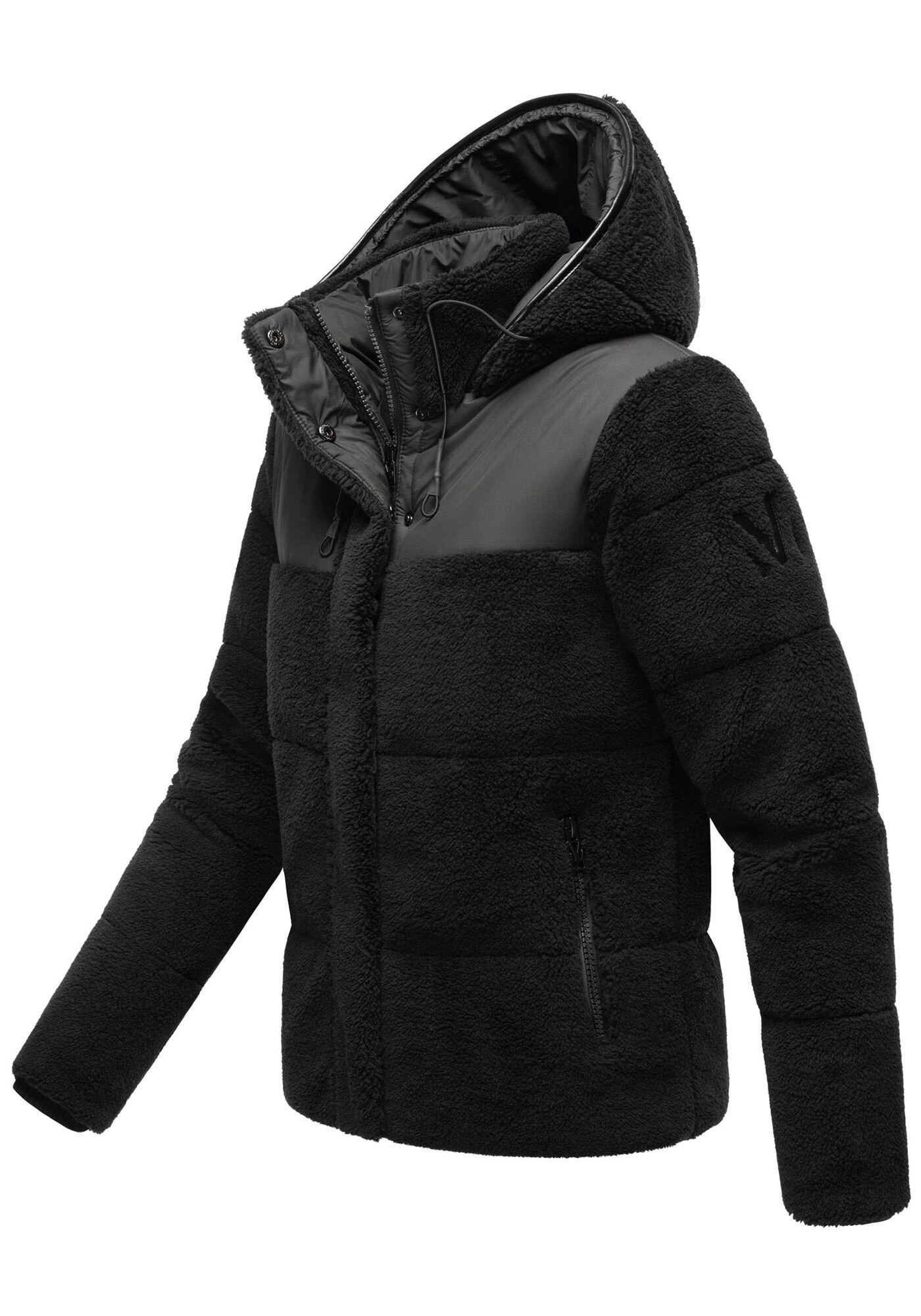 Marikoo Winterjacke »Kaguraa«, warme Teddyfell Sherpa Jacke