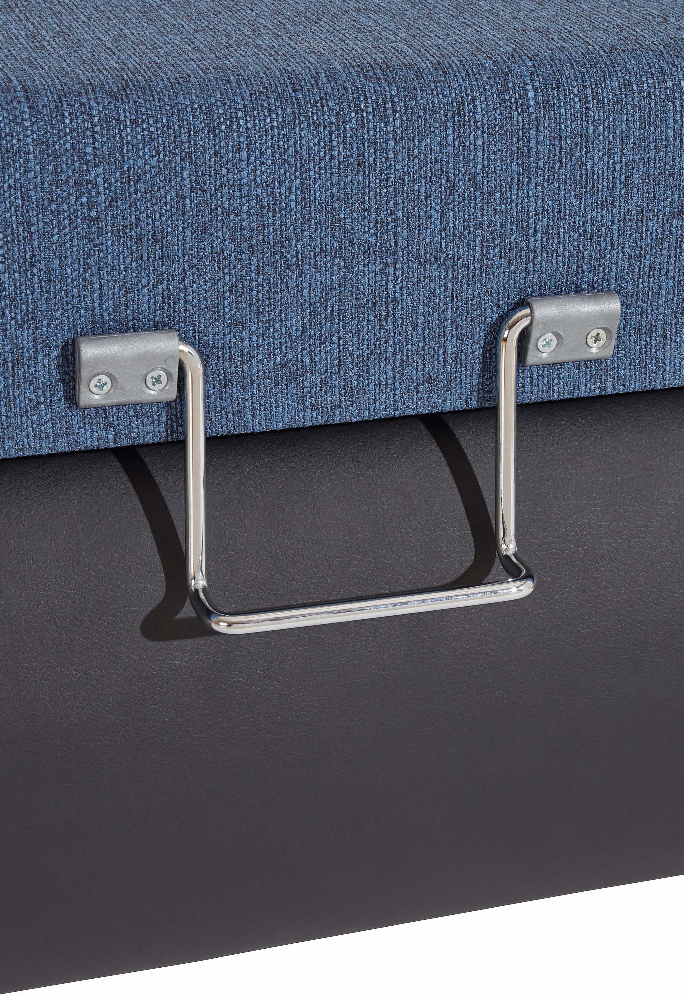 TRENDMANUFAKTUR Ecksofa »Indie, modern und bequem, Materialmix, OTTOs Choice, L-Form«, wahlweise XL oder XXL