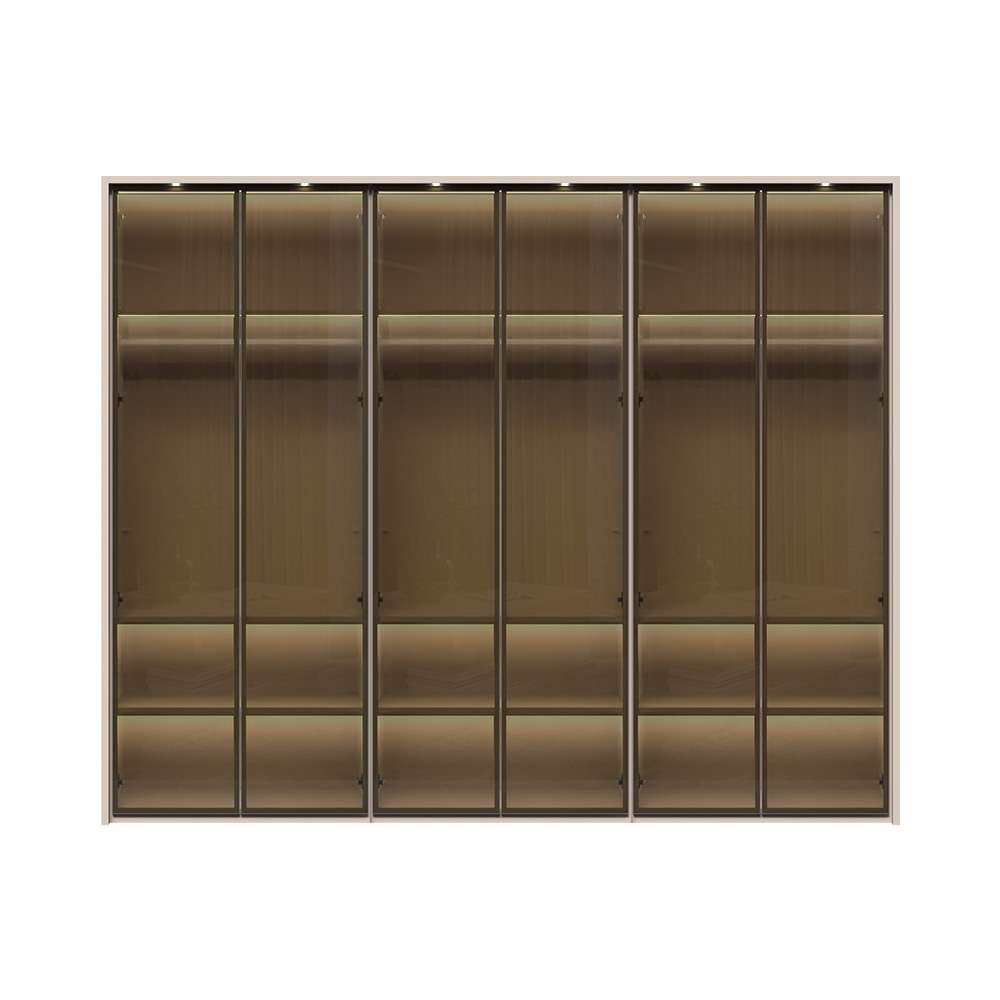 Places of Style Drehtürenschrank "Opera Parsol-Glastüren, LED-Glasbodenbele günstig online kaufen