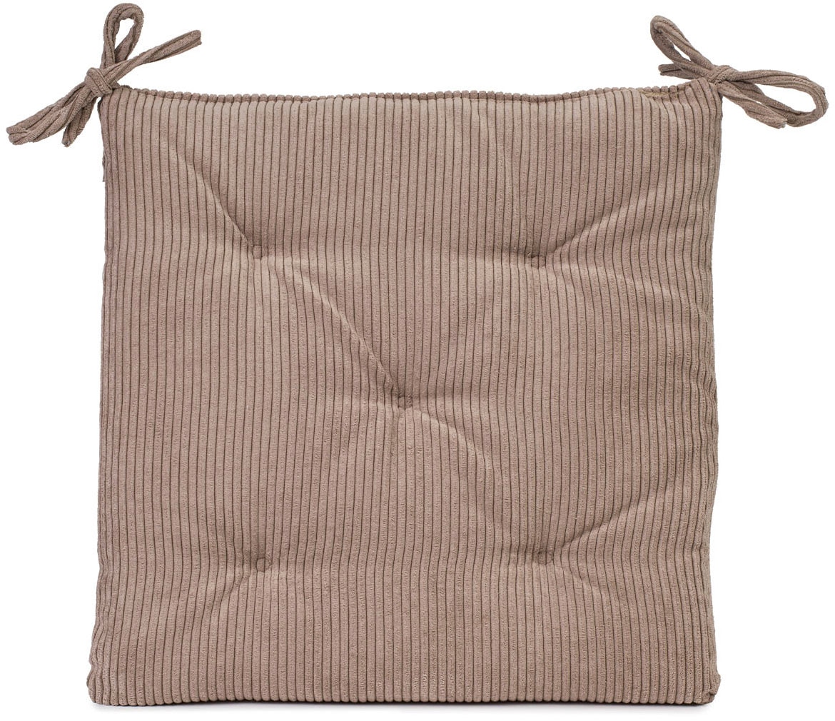 Sitzauflage GÖZZE "Capri", taupe, B:40cm H:4cm, Polyester, Polsterauflagen