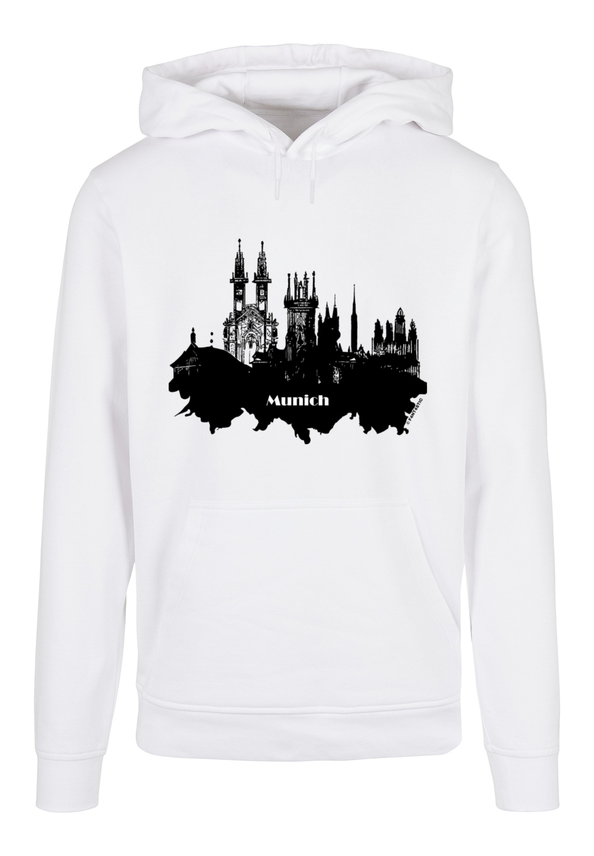 F4NT4STIC Kapuzenpullover »Cities Collection - Munich skyline«, Print