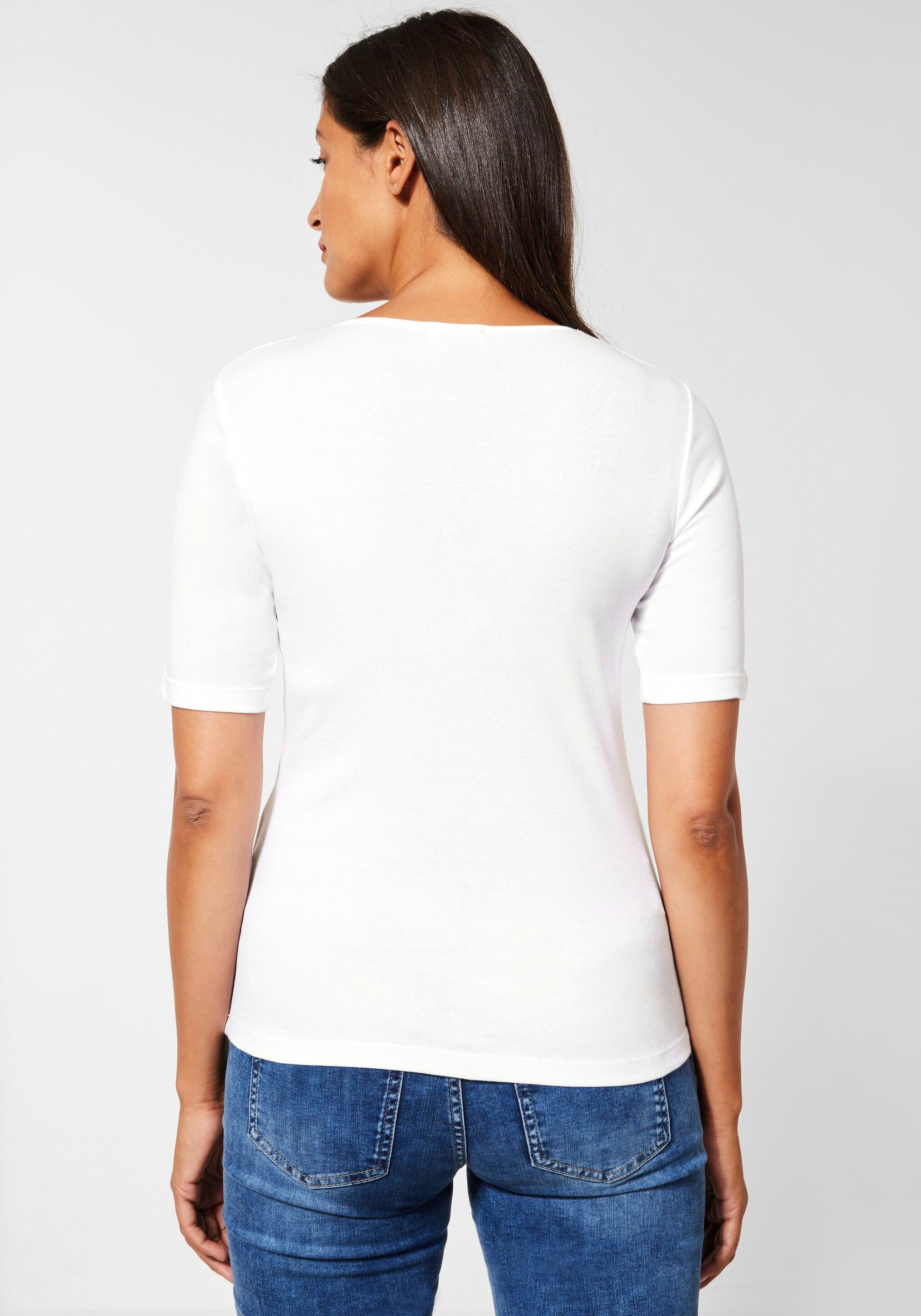 STREET ONE T-Shirt "Style Palmira", im Basic Style günstig online kaufen