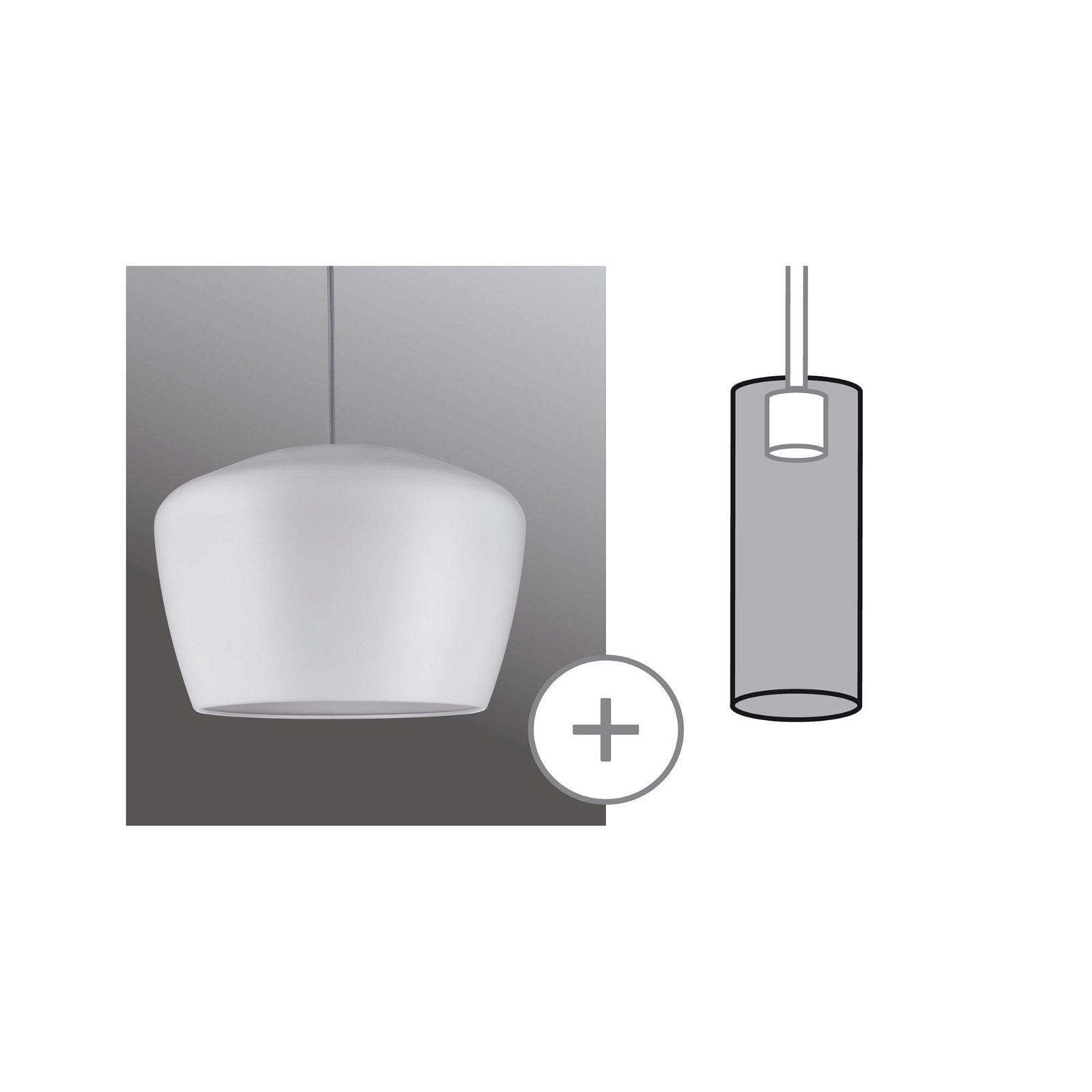 Paulmann Schienensystem-Sets »URail Schirm Pom 2Easy 350mm«, (1 tlg.)
