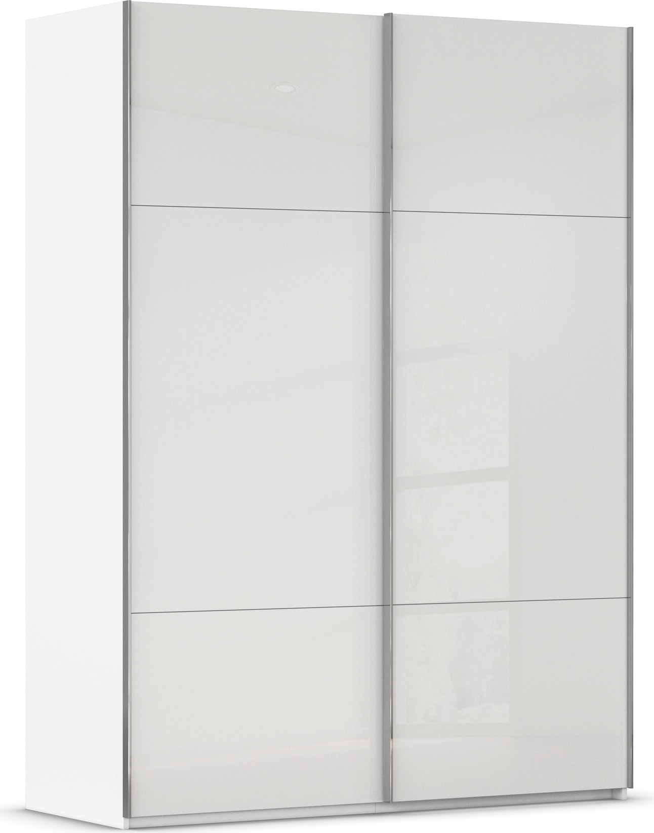 rauch Schwebetürenschrank "Kleiderschrank Schrank Garderobe Schlafzimmerschrank CONTIDO" 3 verschiedene Ausstattungen BASIC/CLASSIC/PREMIUM, aus hochwertigem Material in 6 Breiten 2 Griff-Farben MADE IN GERMANY