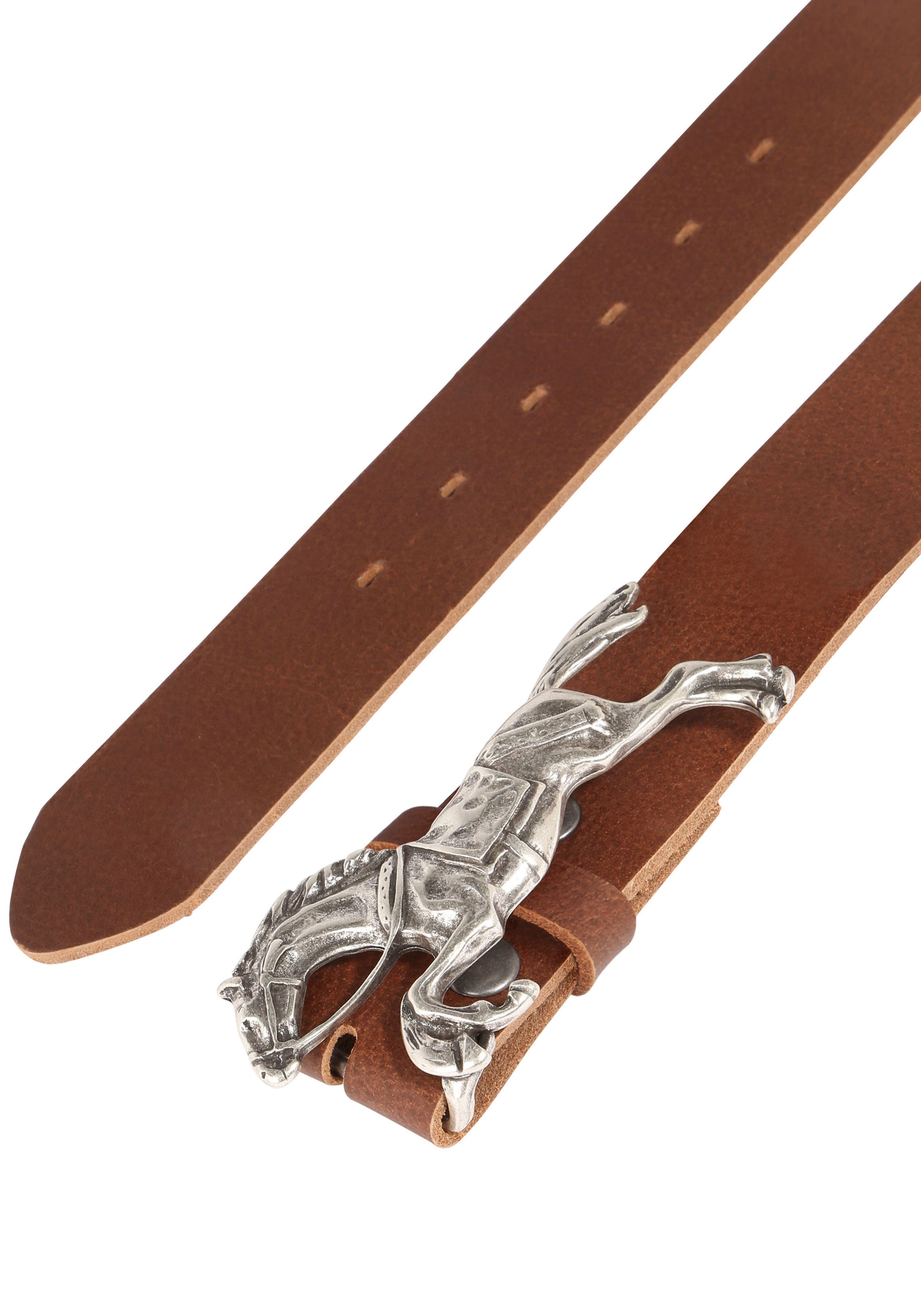 Rettungsring Gürtel Ledergürtel mit austauschbarer Schließe "Rennpferd" günstig online kaufen