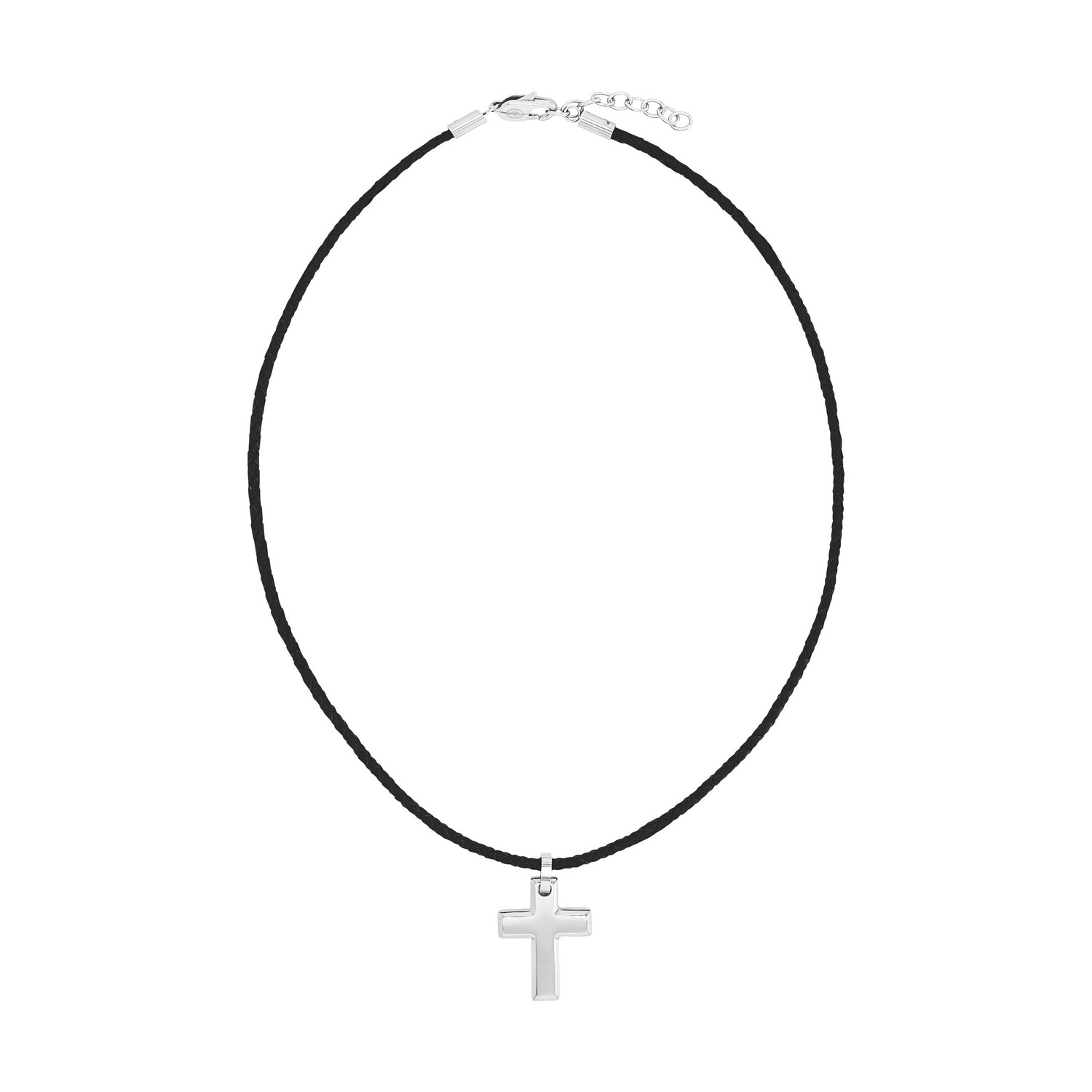 TOM TAILOR Kette mit Anhänger »Schmuck Geschenk Edelstahl Leder Kreuz«