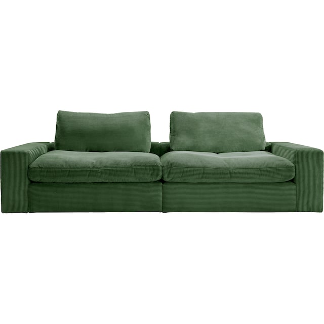 alina Big-Sofa »Sandy«, 266 cm breit und 123 cm tief, in modernem Cordstoff  | BAUR