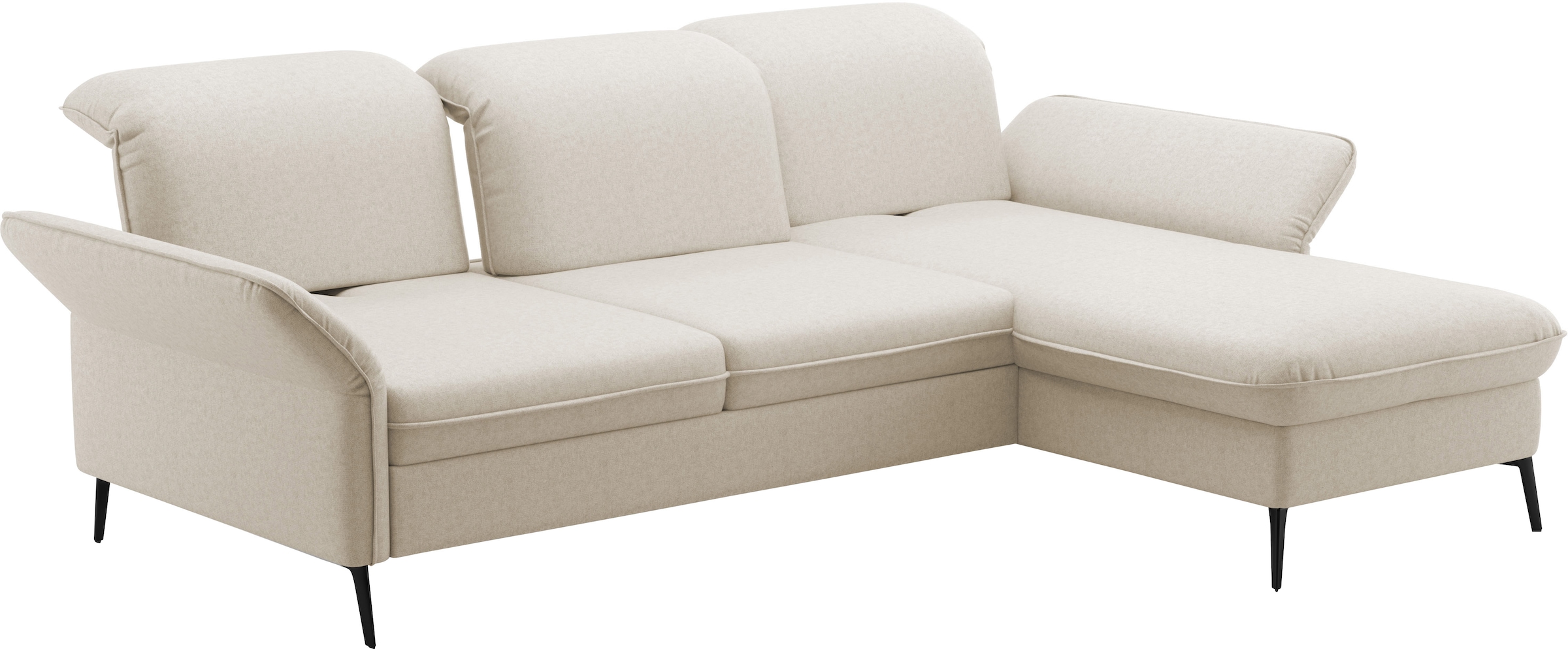 sit&more Ecksofa »Emely, inkl. Sitztiefenverstellung« wahlweise mit Bettfunktion,Bettkasten,Kopf- & Armteilverstellung