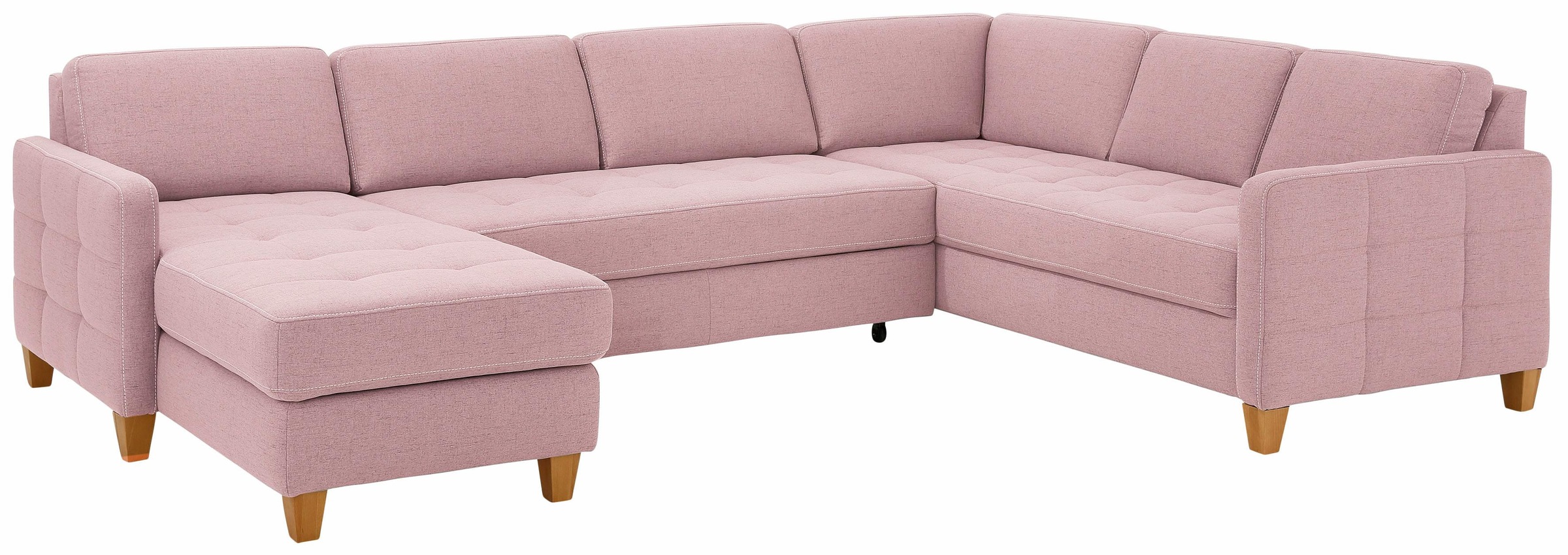 Home affaire Wohnlandschaft "Earl U-Form" wahlweise auch mit Bettfunktion o günstig online kaufen