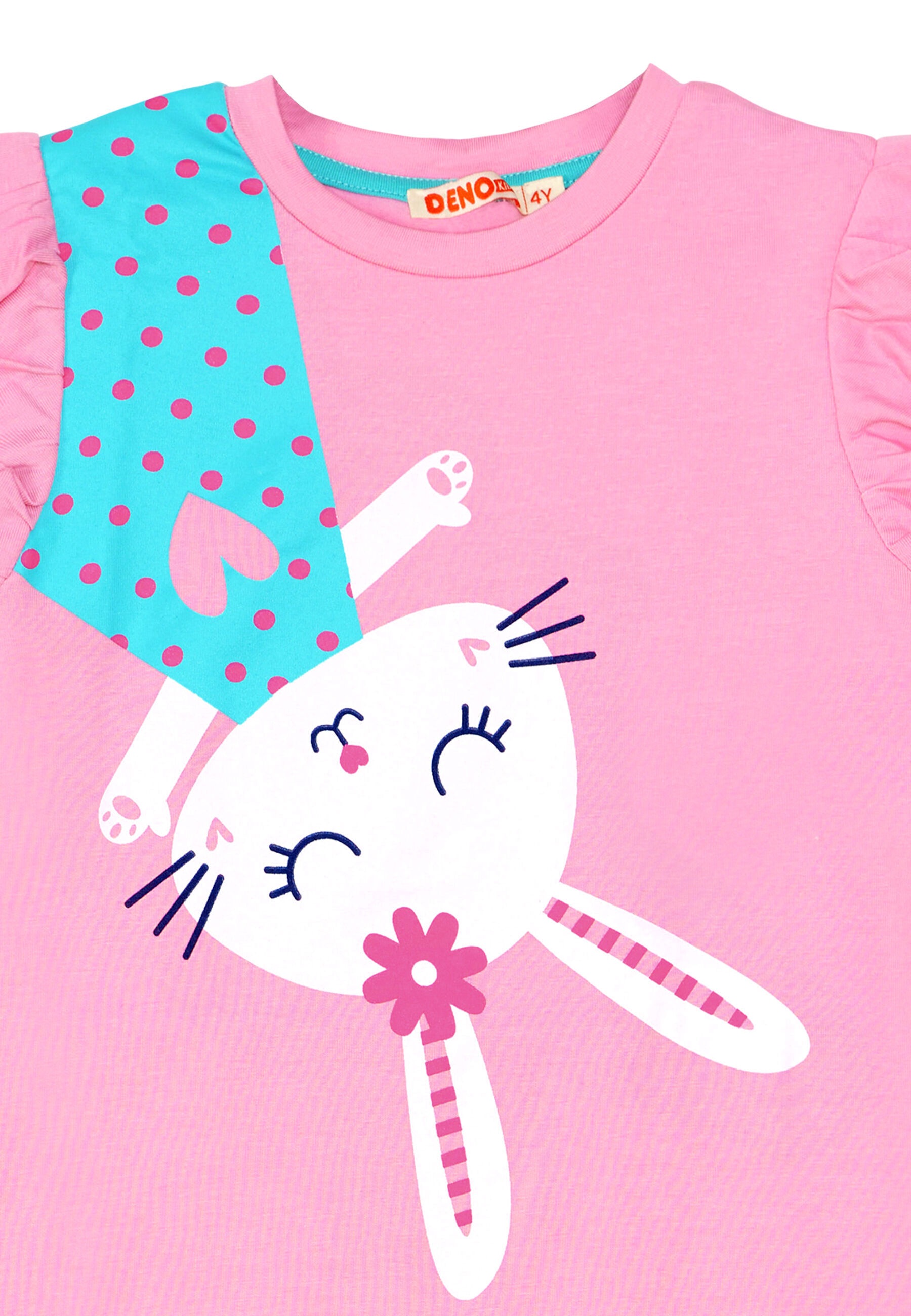 Denokids Hausanzug »Bunny«, (2 tlg.), mit Hasen-Print