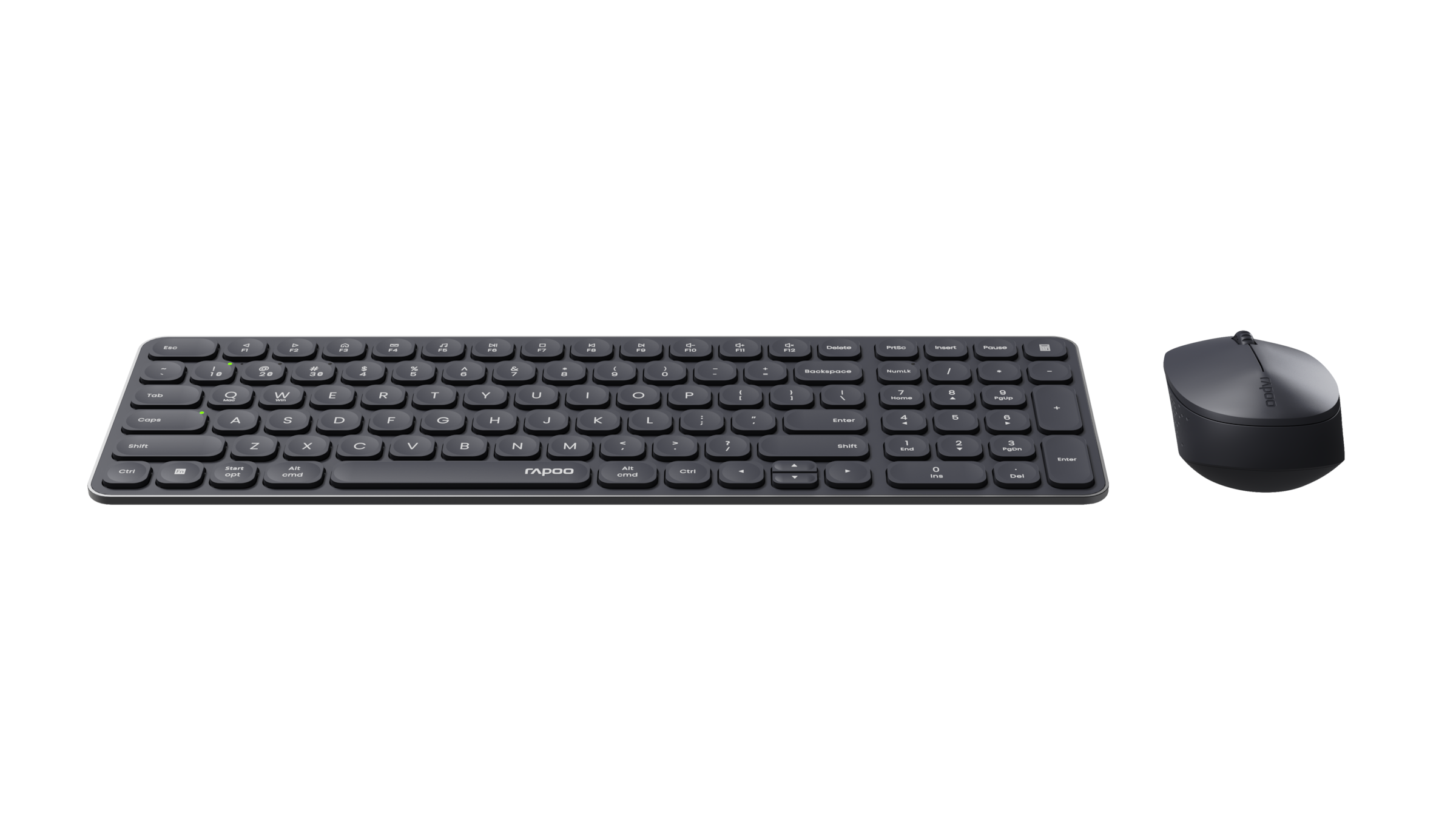 Rapoo Tastatur- und Maus-Set »9310M, Kabelloses ultraflaches Multi-Mode-Deskset«