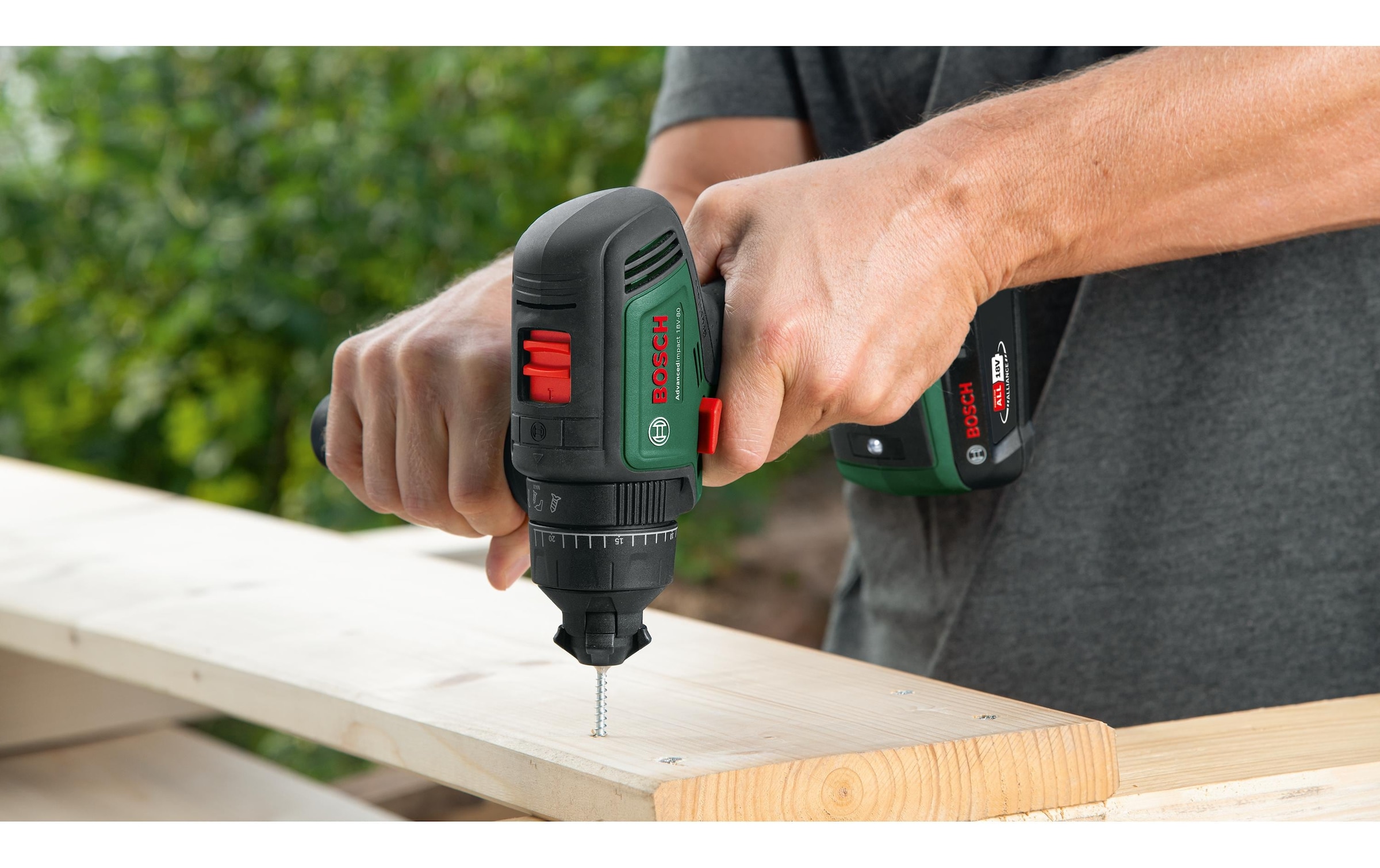 BOSCH Akku-Schlagbohrmaschine »AdvancedImpact 18 V-80 2 x Akku«