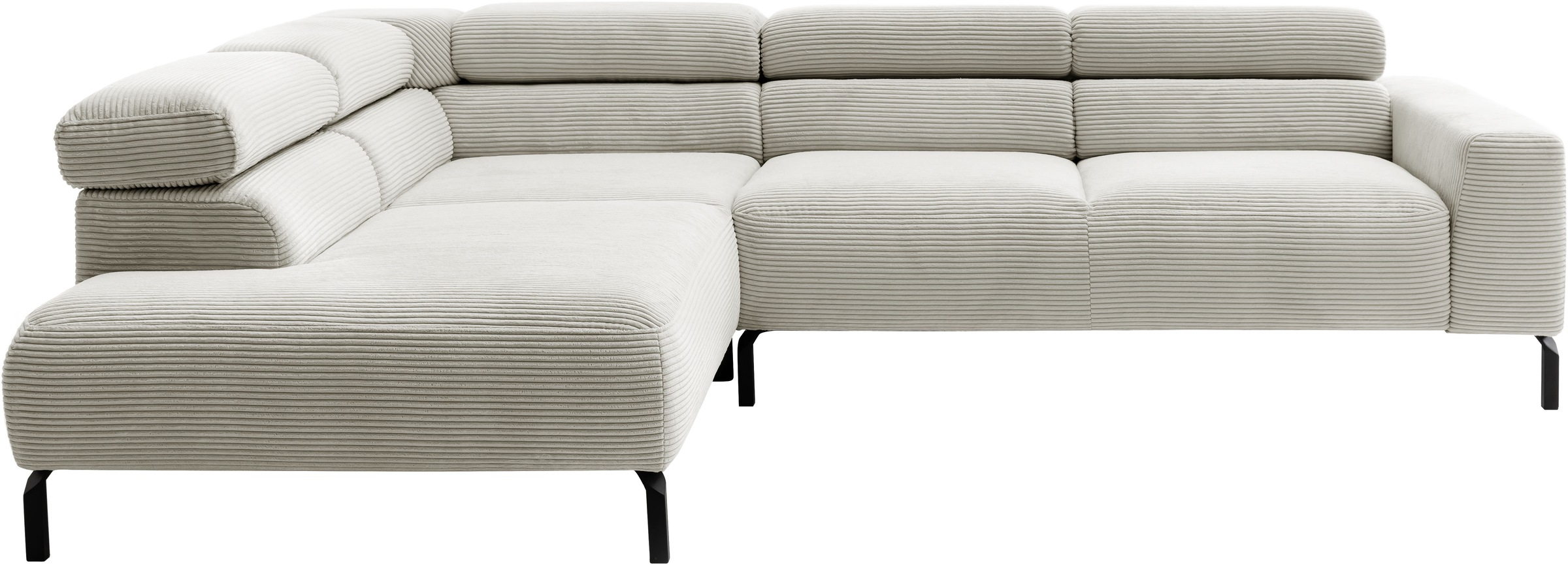 Home affaire Ecksofa "Antonelli, L-Form, inkl. Kopfteilverstellung, Breite günstig online kaufen