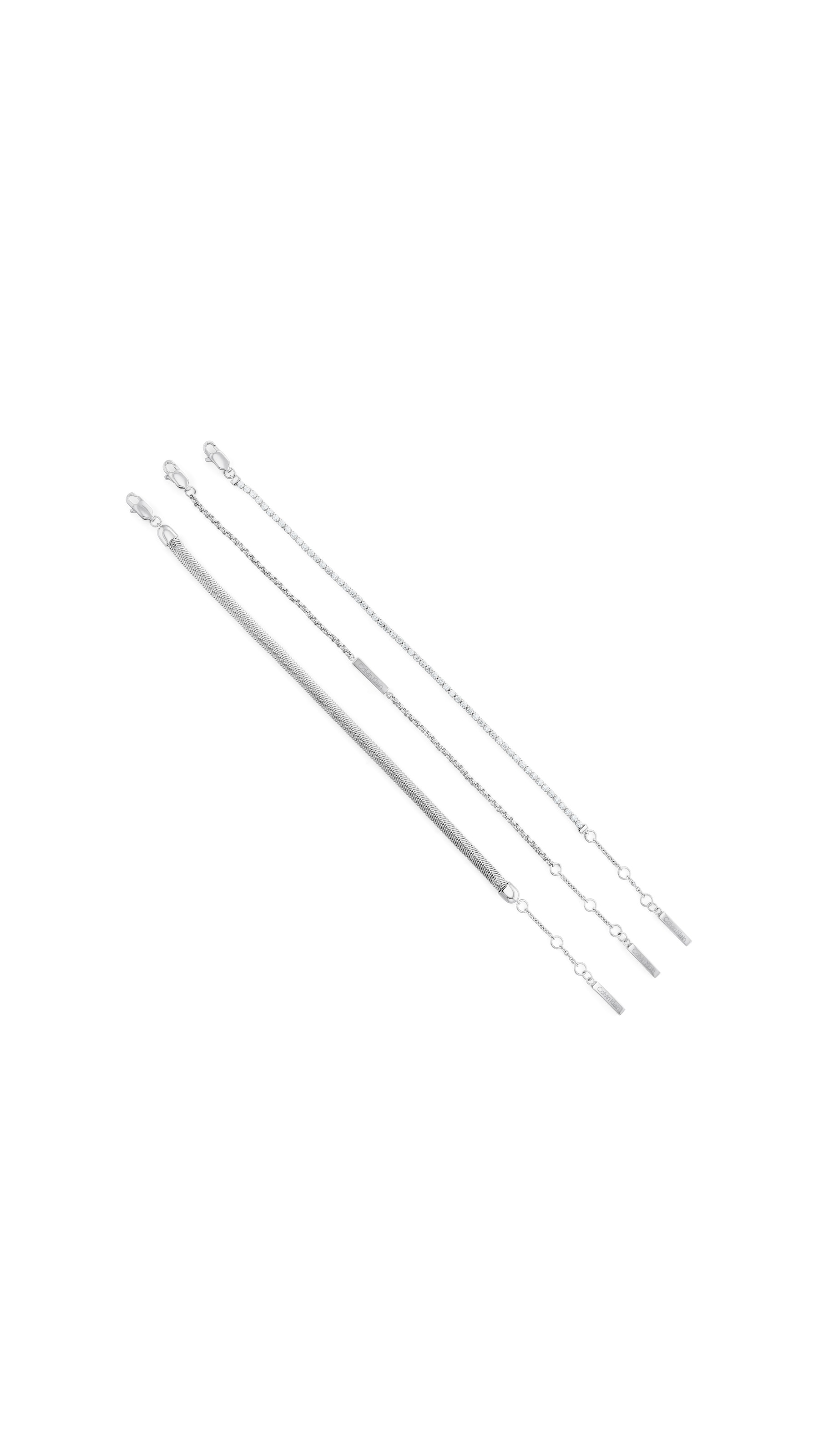 Calvin Klein Armketten Set »CK TRIO«, (Set, 3 tlg.), mit Zirkonia (synth.)