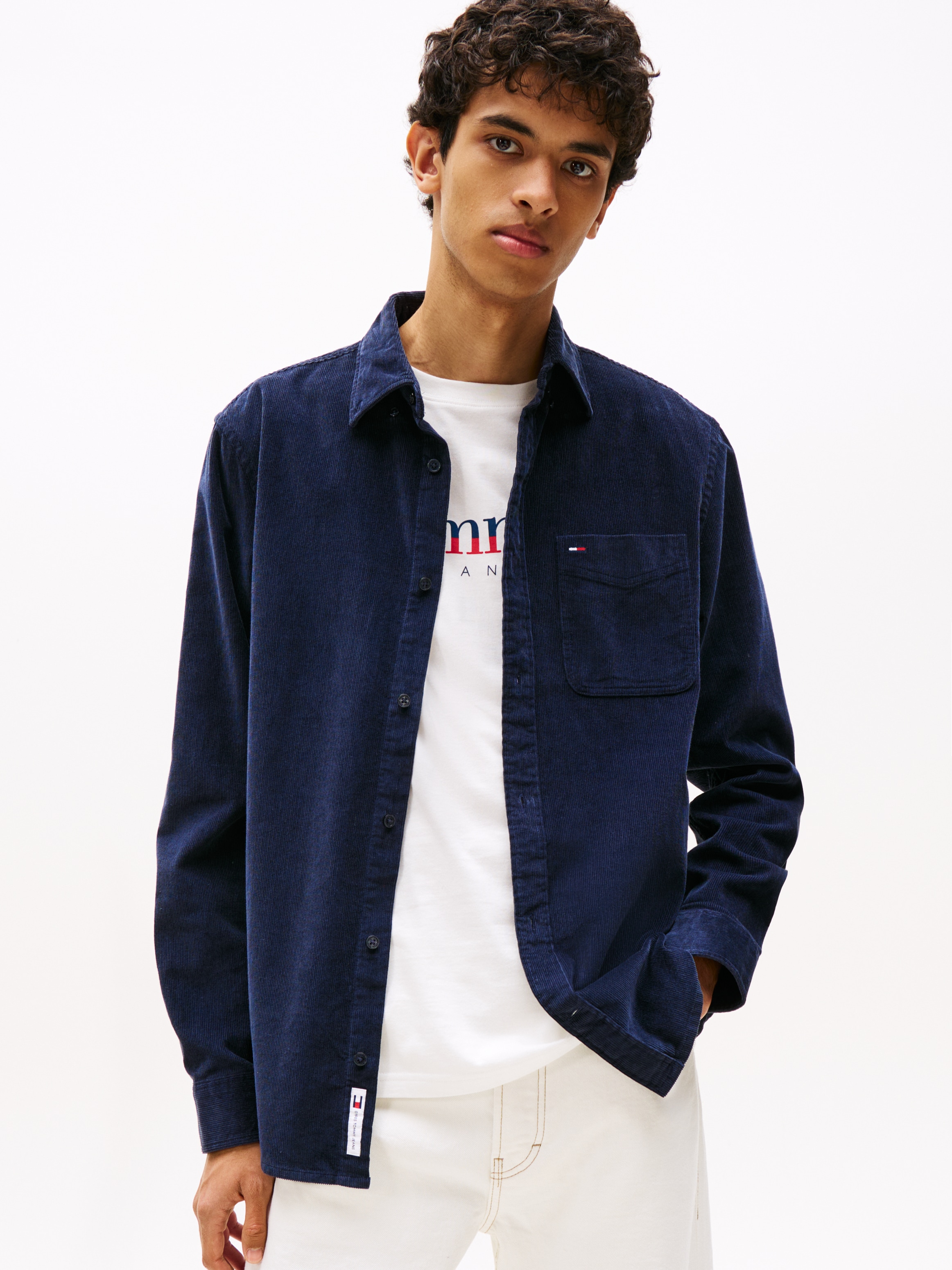 Tommy Jeans Langarmhemd "TJM BABY CORD SHIRT EXT" Cordhemd Regular Fit, But günstig online kaufen