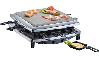 bestron Raclette »AWS600«, 6 St. Raclettepfännchen, 1000 W, Mini Wok Pfannen  für 6 Personen, inkl. 6 Holzspatel & 1 Schöpflöffel auf Rechnung | BAUR