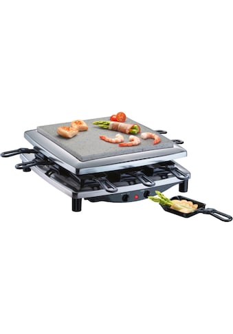 Raclette »RC 3 plus chrom«, 8 St. Raclettepfännchen, 1450 W