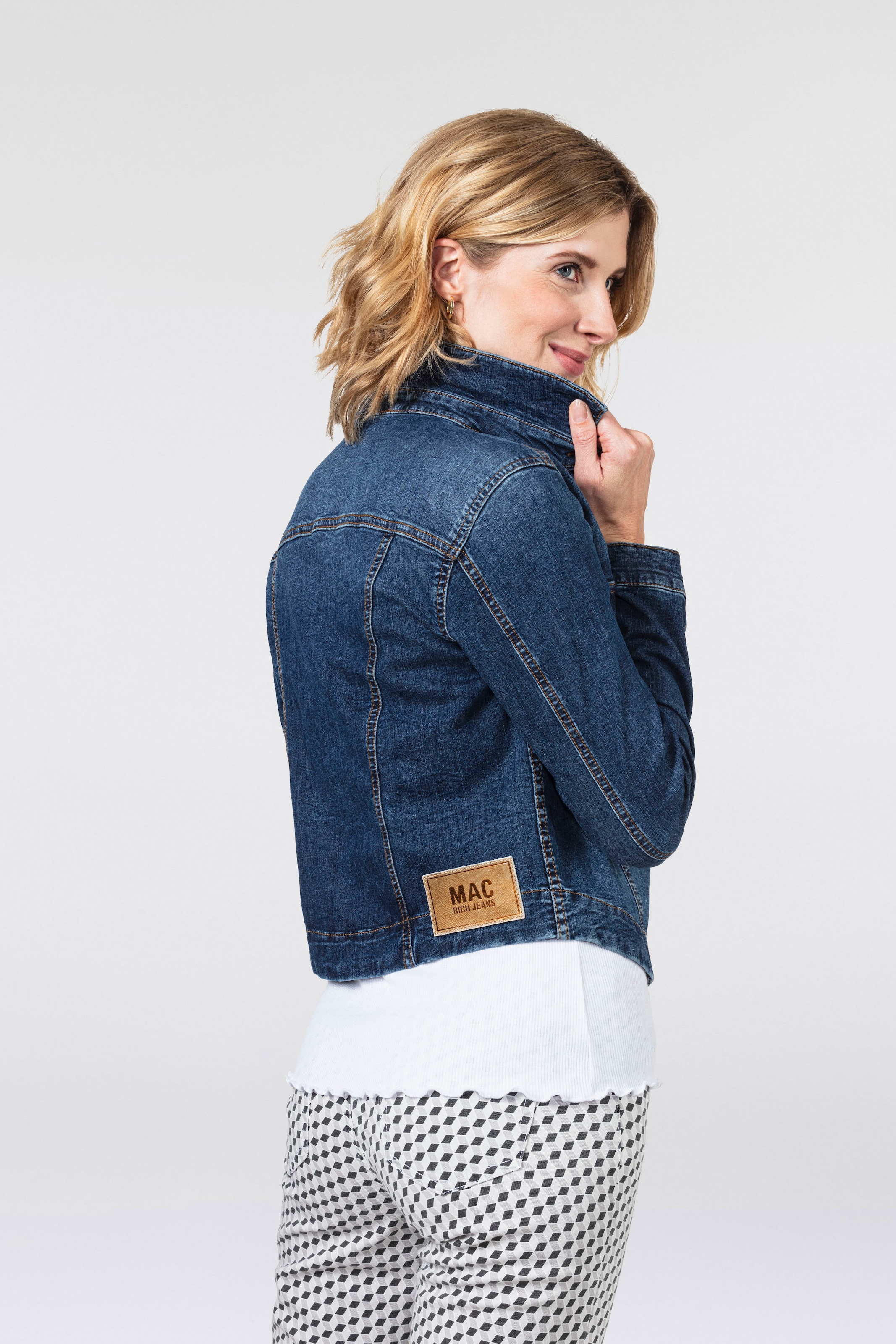 MAC Jeansjacke »RICH JACKET«, Leichte Jeansjacke