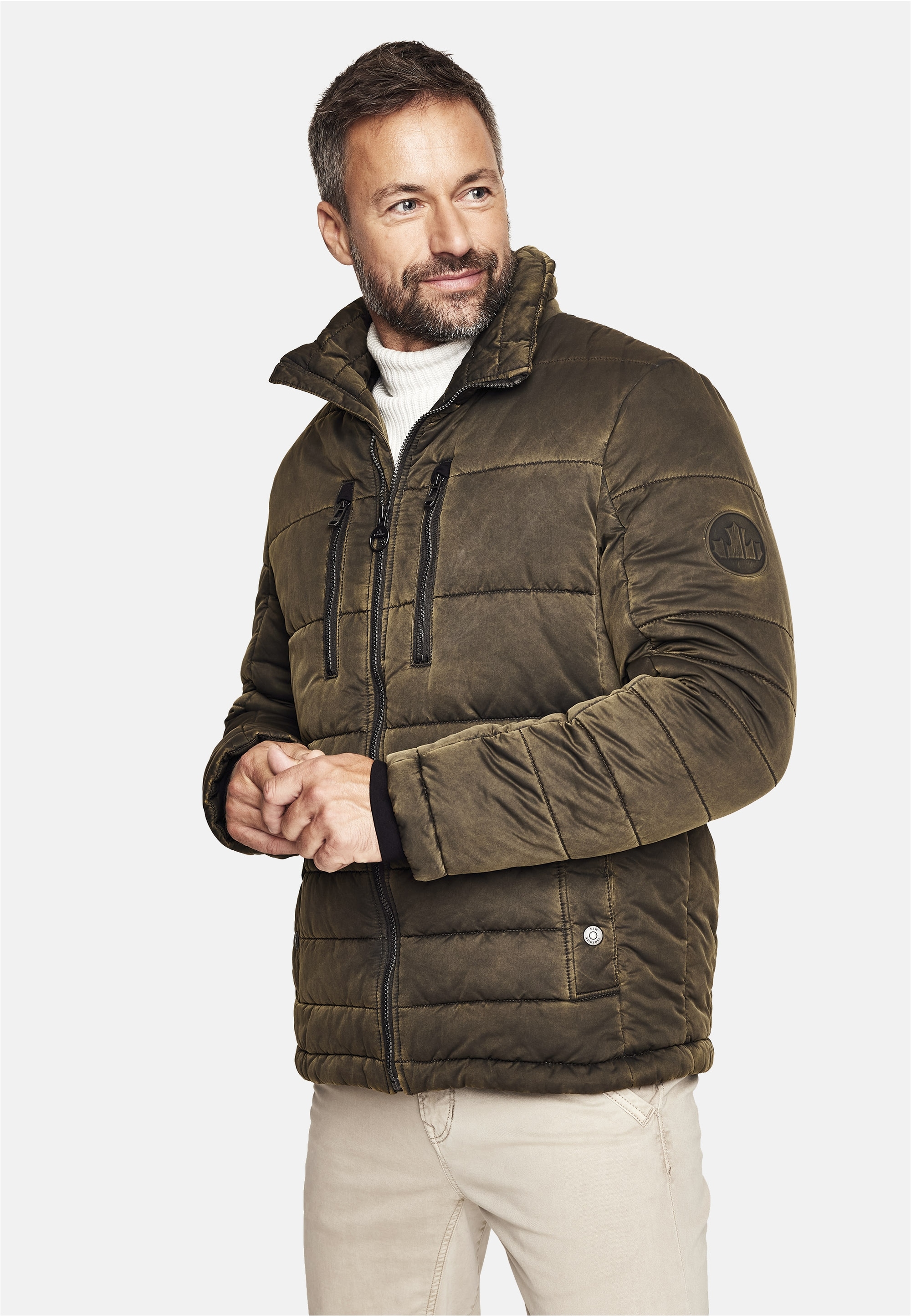 New Canadian Steppjacke "Pigment-Dyed", mit besonderem Used-Look günstig online kaufen