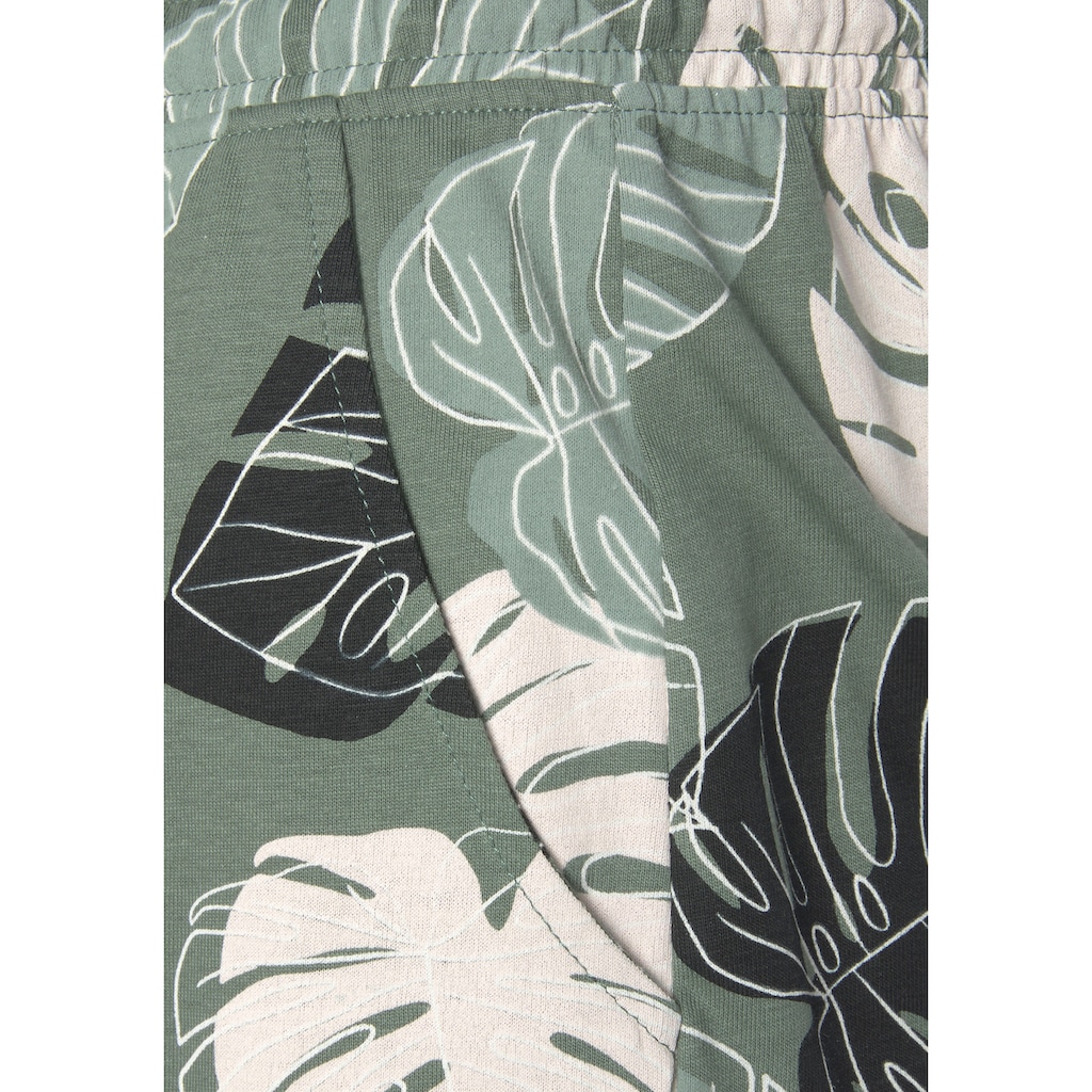 Marken Vivance Collection Vivance Dreams Pyjama, mit Monstera-Print jade-allover-gemustert Marken Vivance Collection Vivance Dreams Pyjama, mit Monstera-Print jade-allover-gemustert