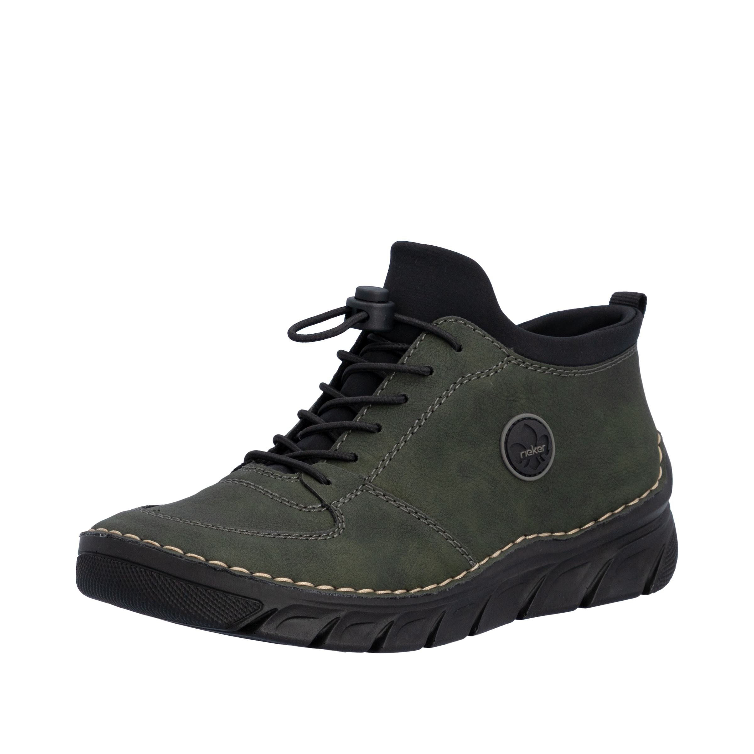 Rieker Slip-On Sneaker Slipper, Schlupfschuh, Halbschuh mit Schnellverschluss und Gummizug