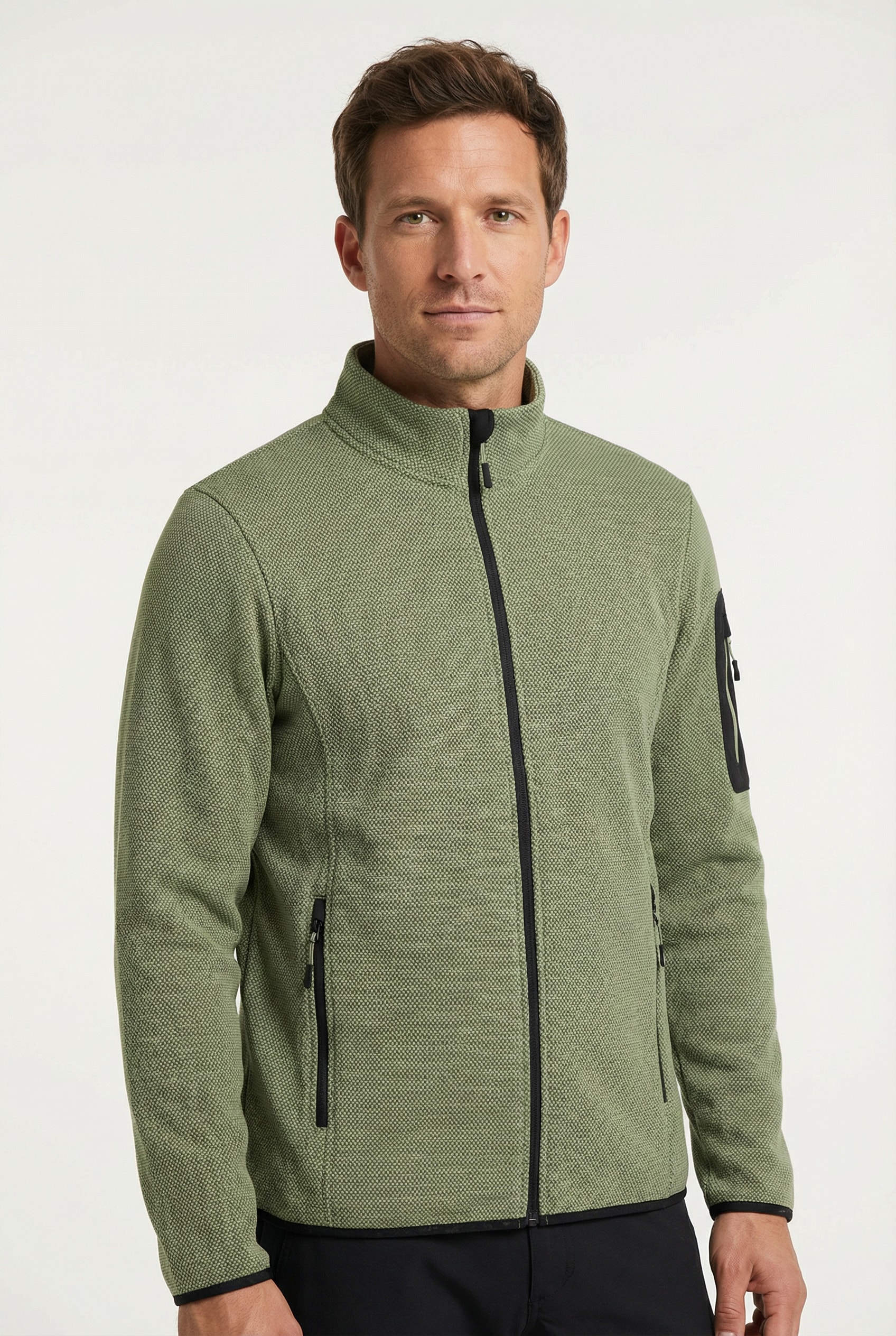 Icepeak Fleecejacke "BREDSTEDT" mit Stehkragen, schnell trocknend, in normaler Länge