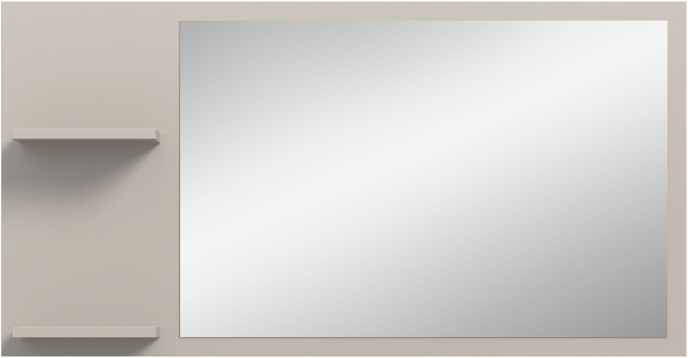 INOSIGN Spiegel "TATIO, 106x55x16 cm, 2 Ablageböden, große Spiegelfläche" G günstig online kaufen