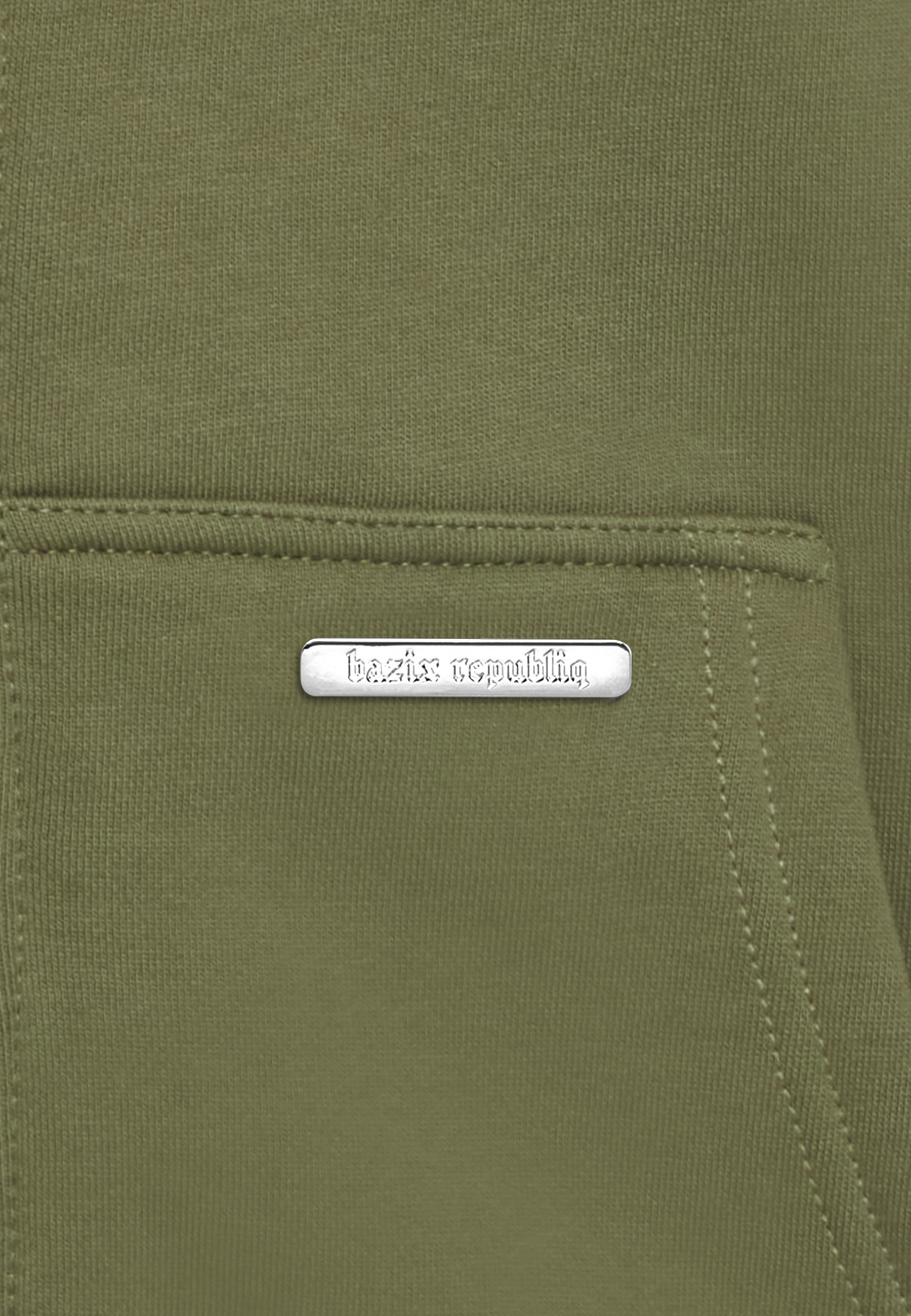 Thumbnail - Dropsize Kapuzenpullover "Dropsize Herren Bazix Republiq Super Heavy Rib Zipper" 1 tlg.