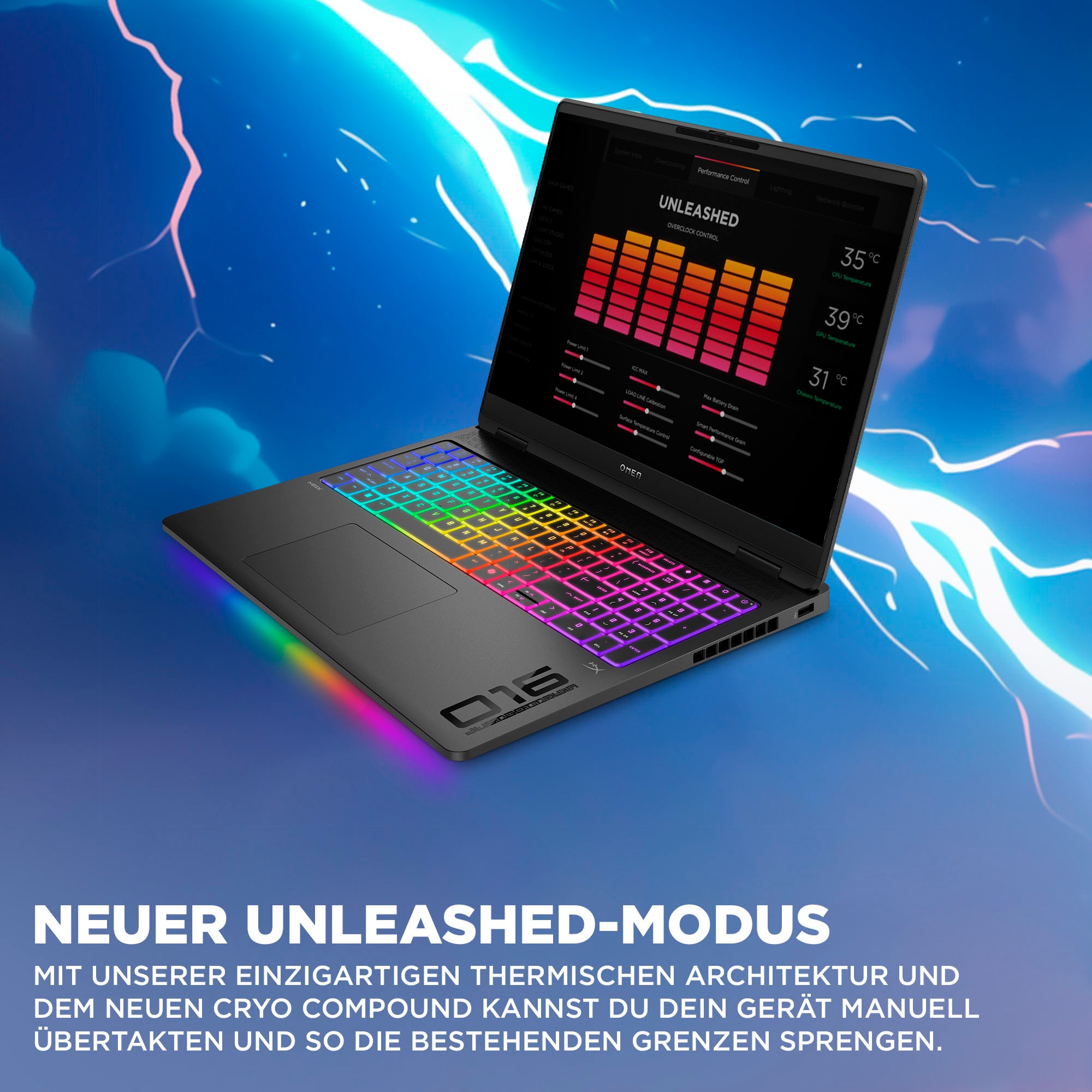 HP Gaming-Notebook »Omen Max 16-ak0073ng«, 40,6 cm, / 16 Zoll, AMD, Ryzen™ AI 7, GeForce RTX 5070, 1000 GB SSD
