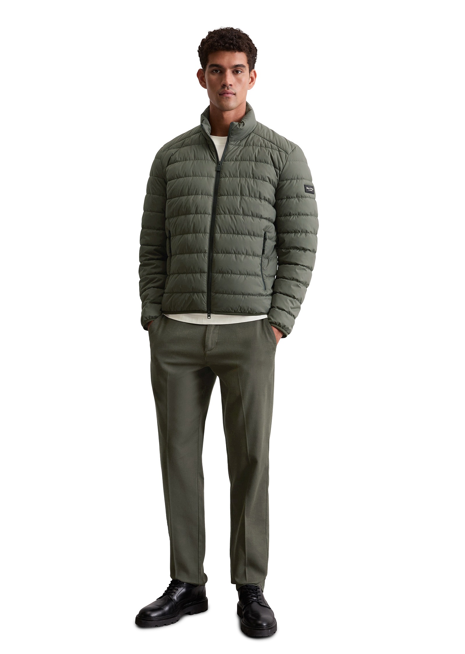 Marc O'Polo Outdoorjacke »aus recyceltem Performance-Polyester«, ohne Kapuze
