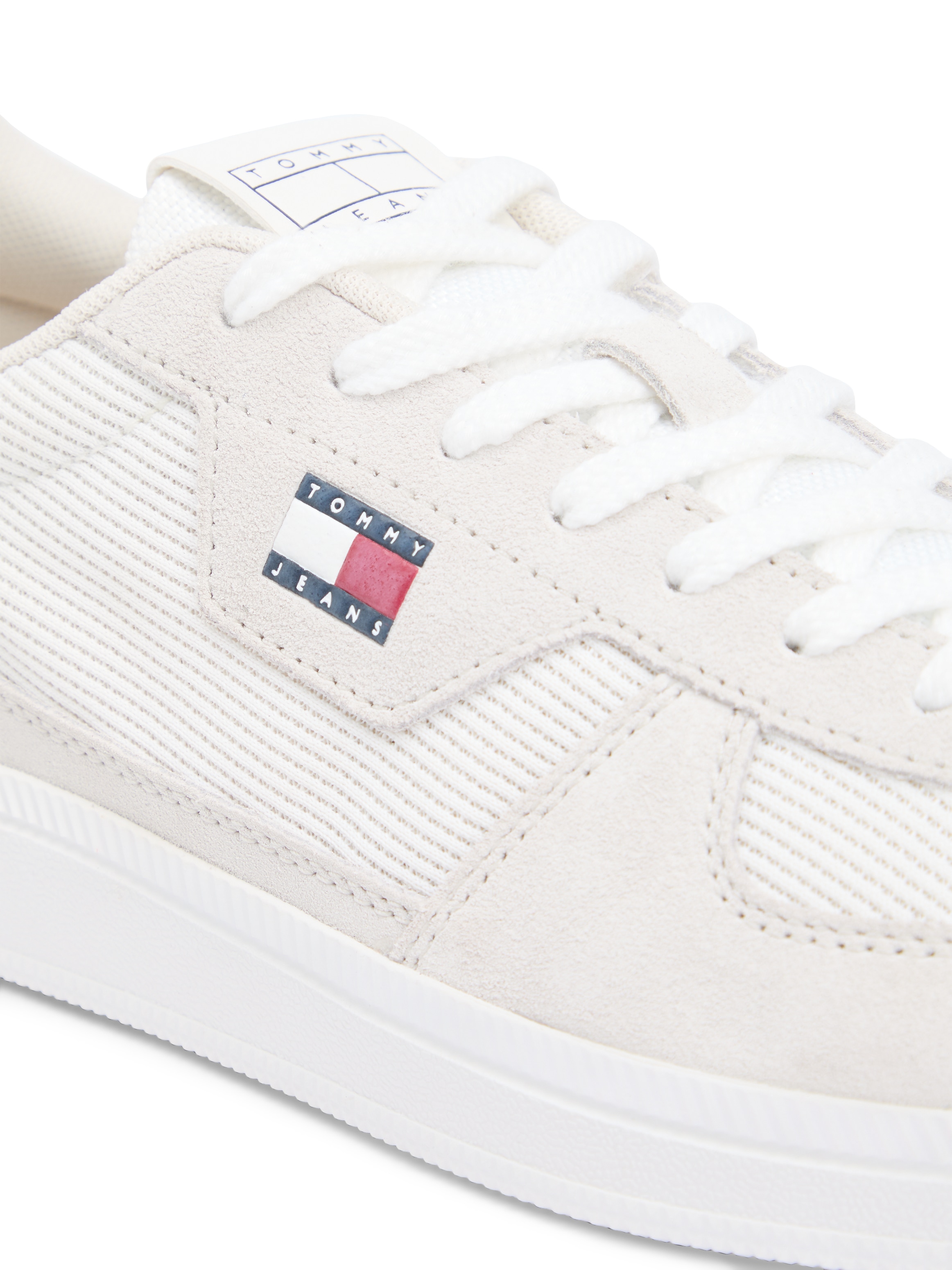Tommy Jeans Sneaker »THE GREENWICH EDGE MIX MATERIAL«  Freizeitschuh, Schnürer, Halbschuh im angesagten Retro-Look