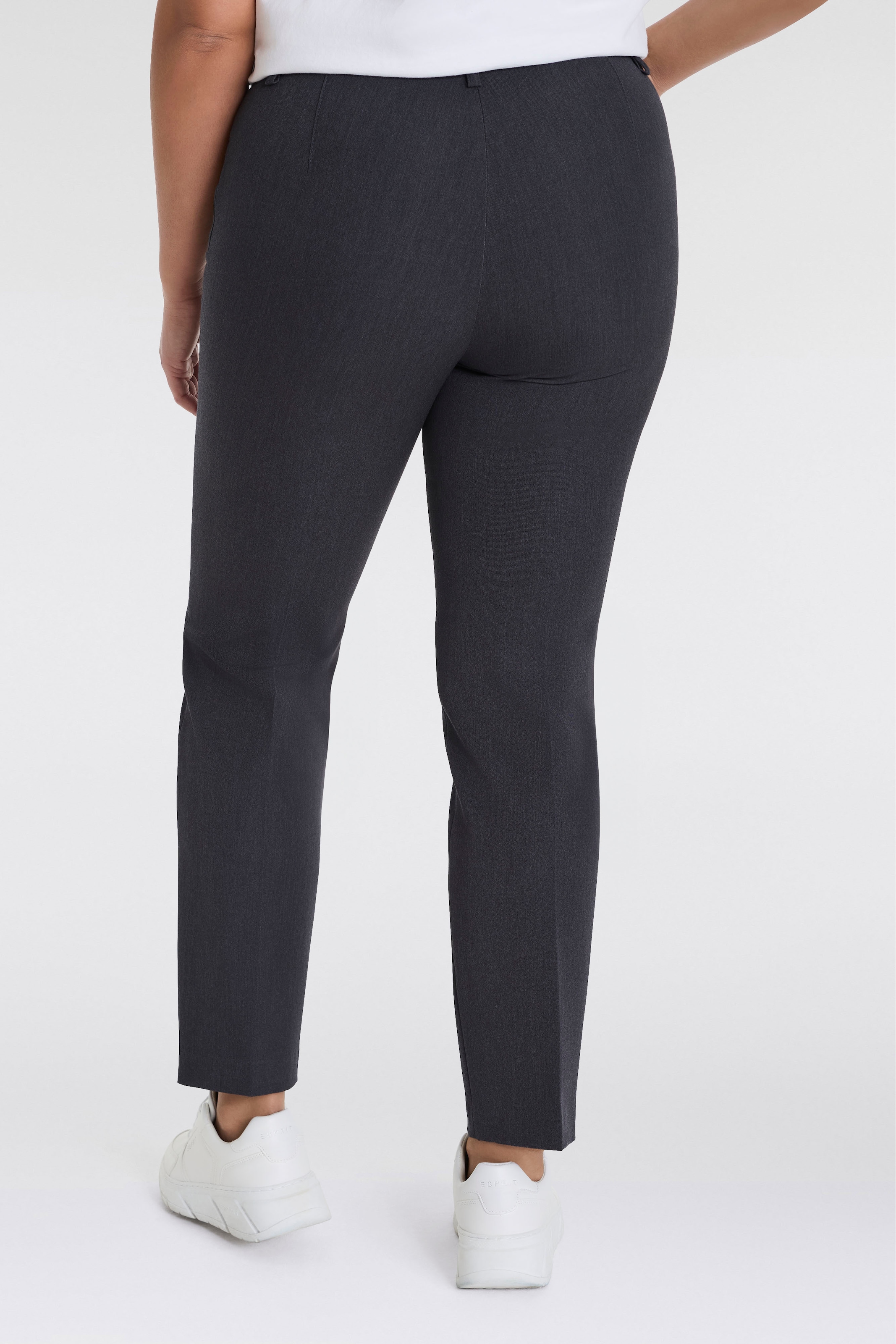 KjBRAND Stoffhose »Hose Bea in Bi-Stretch Kammgarnoptik mit Bügelfalte«, ideal für kräftige Oberschenkel