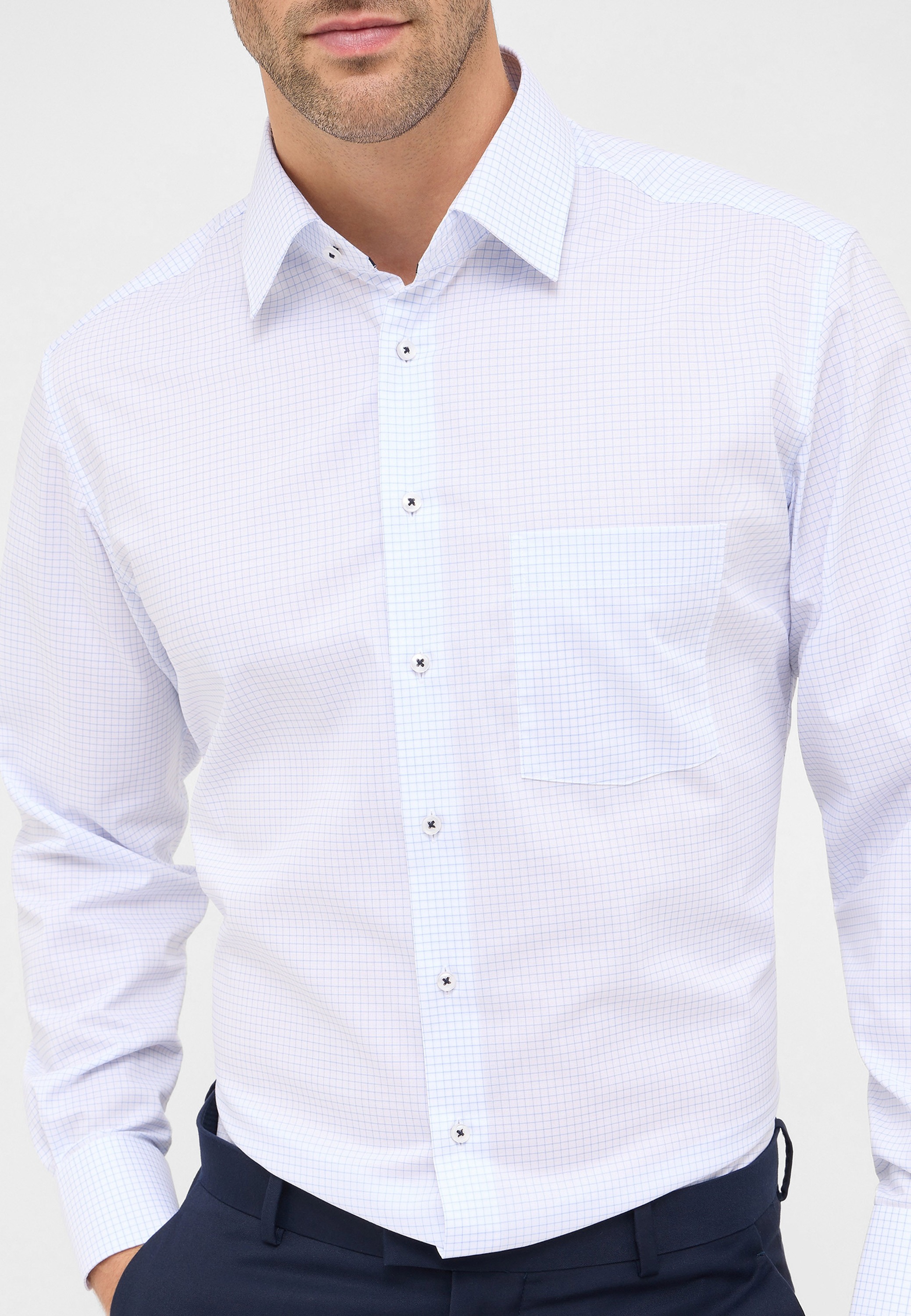 Eterna Langarmhemd »MODERN FIT«, NON IRON (bügelfrei)