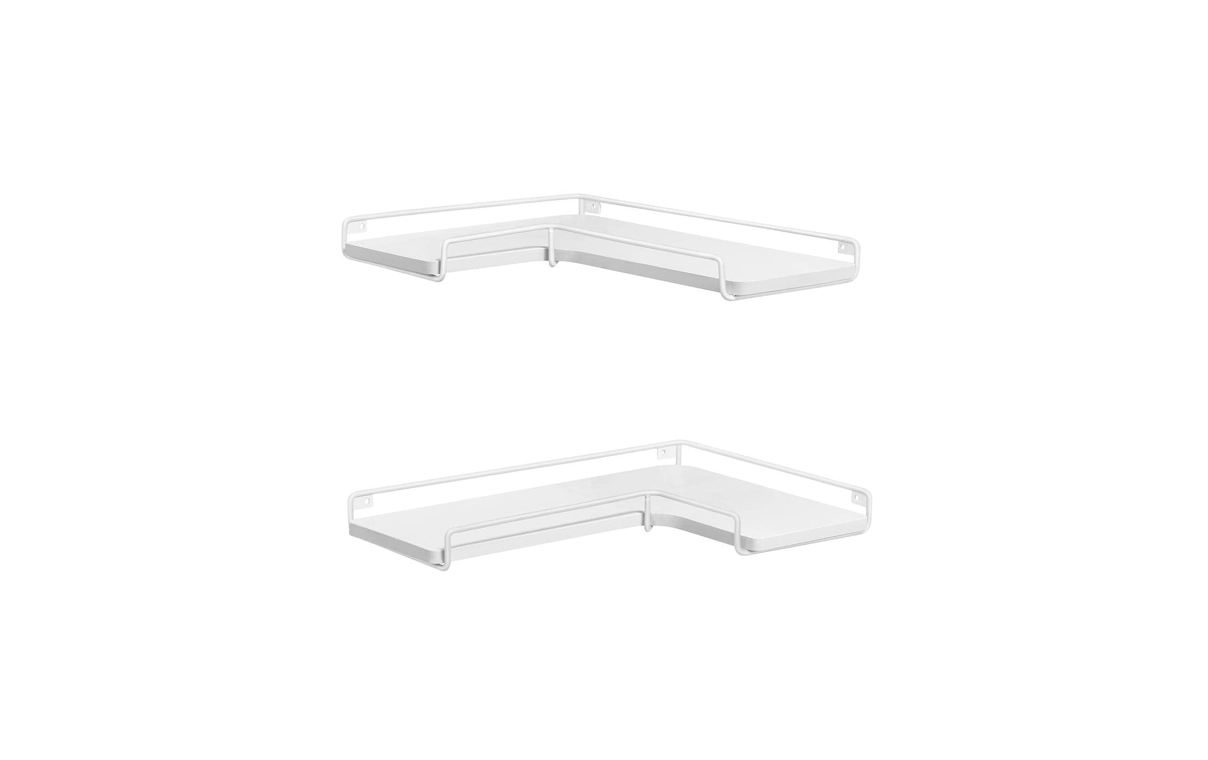 VASAGLE Eckregal »2er-Set 0,4 x 29 x 4 cm« 2 Stk. tlg. L-förmiges Eckregal-Set im Industrie-Design aus Holzwerkstoff + Stahl