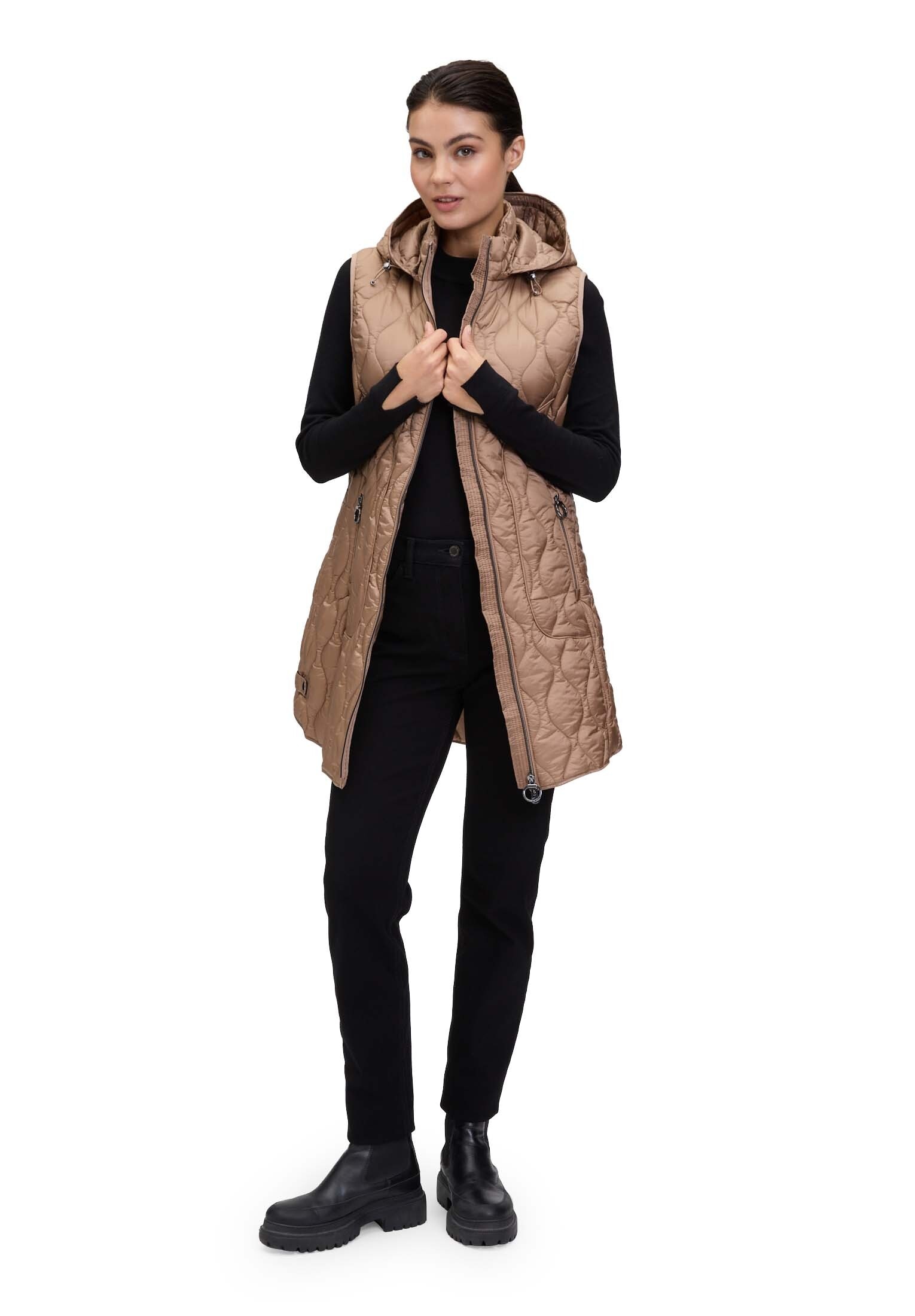 Betty Barclay Strickweste »Betty Barclay Steppweste mit Kapuze«