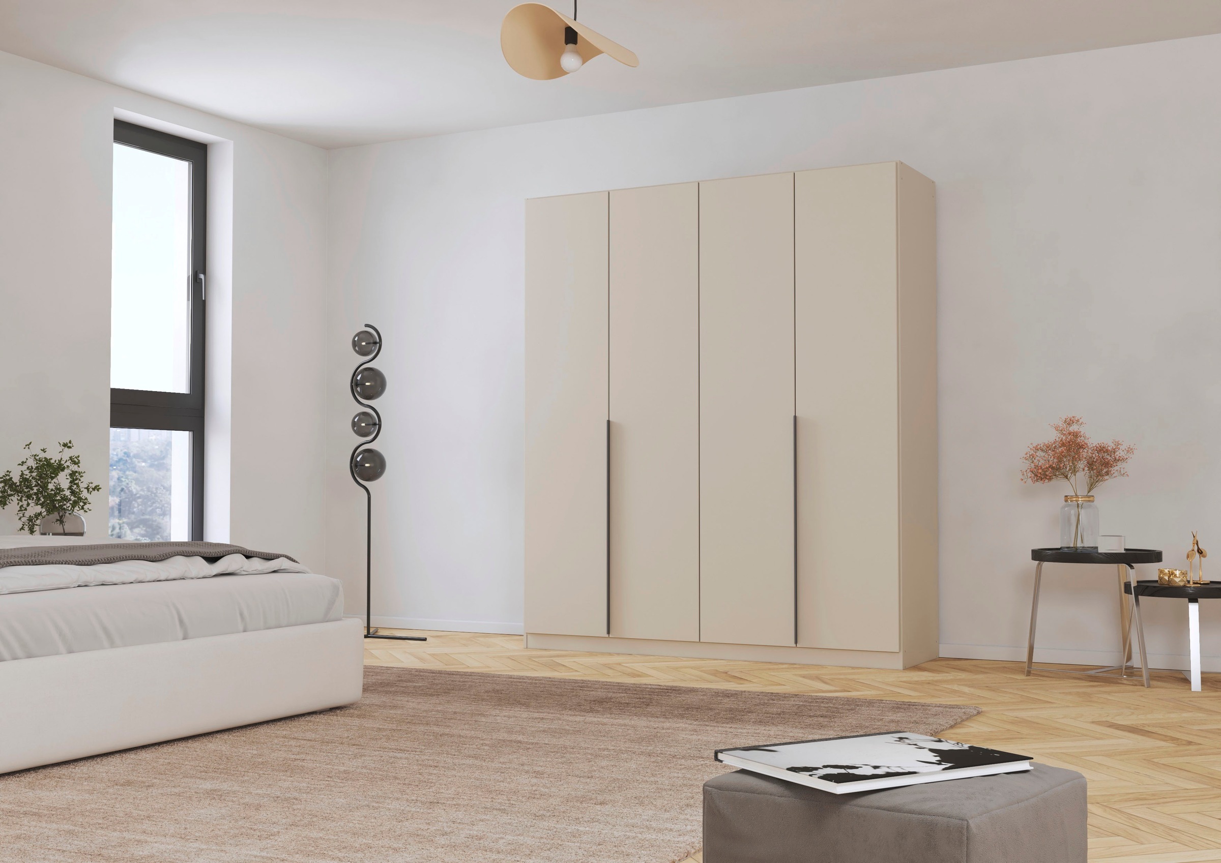 Thumbnail - rauch Drehtürenschrank "Kleiderschrank Schrank Garderobe AGORDO TOPSELLER Schlafzimmer", (in zwei Griff-Farben mit Dekor...