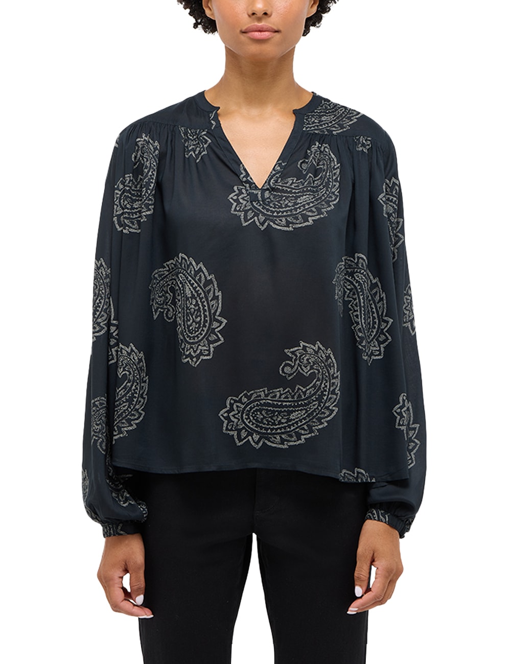 MUSTANG Langarmbluse "Damen Style Feminine blouse" günstig online kaufen