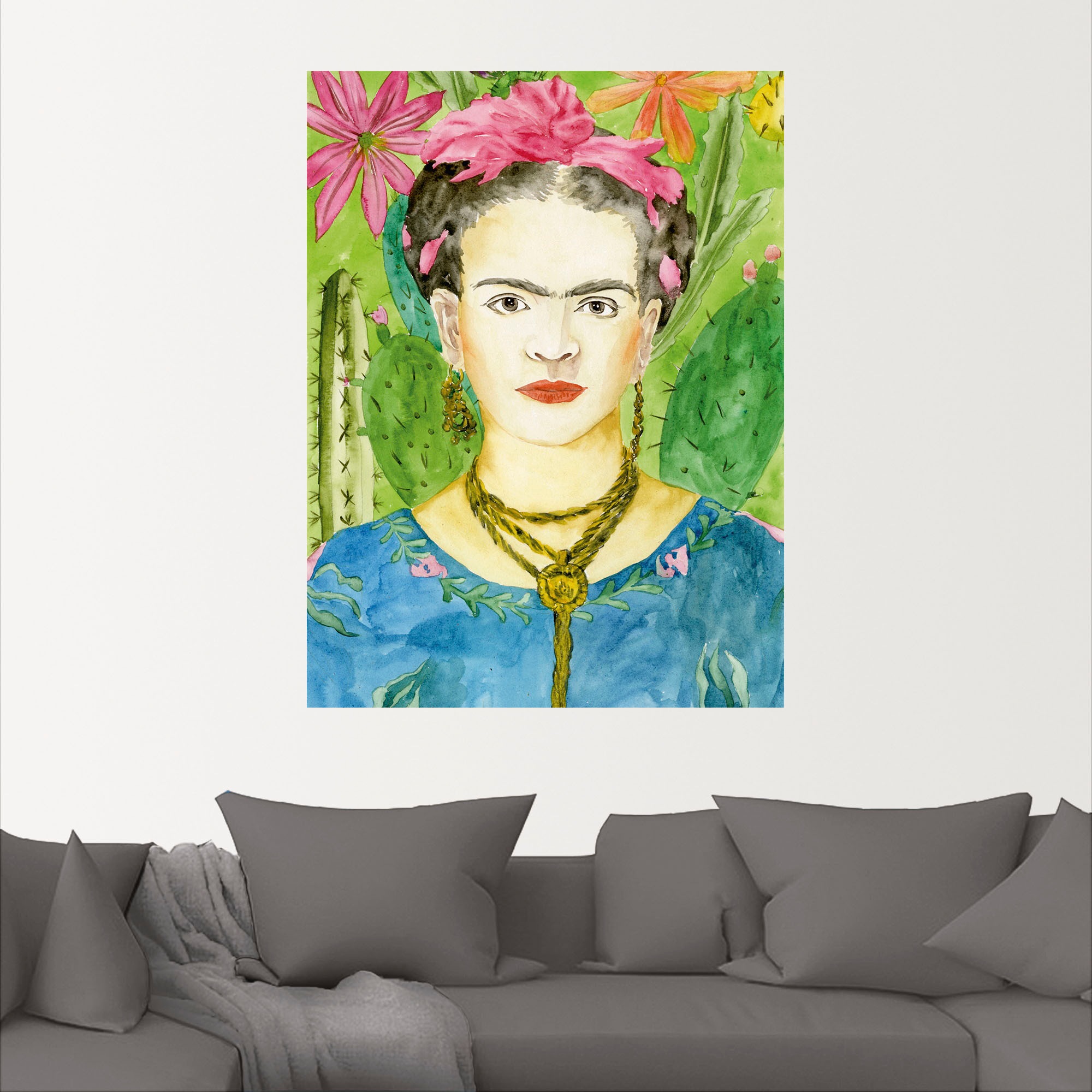 Artland Wandbild »Frida Kahlo II«, Bilder von Frauen, (1 St.), als Alubild, Outdoorbild, Leinwandbild, Poster, Wandaufkleber