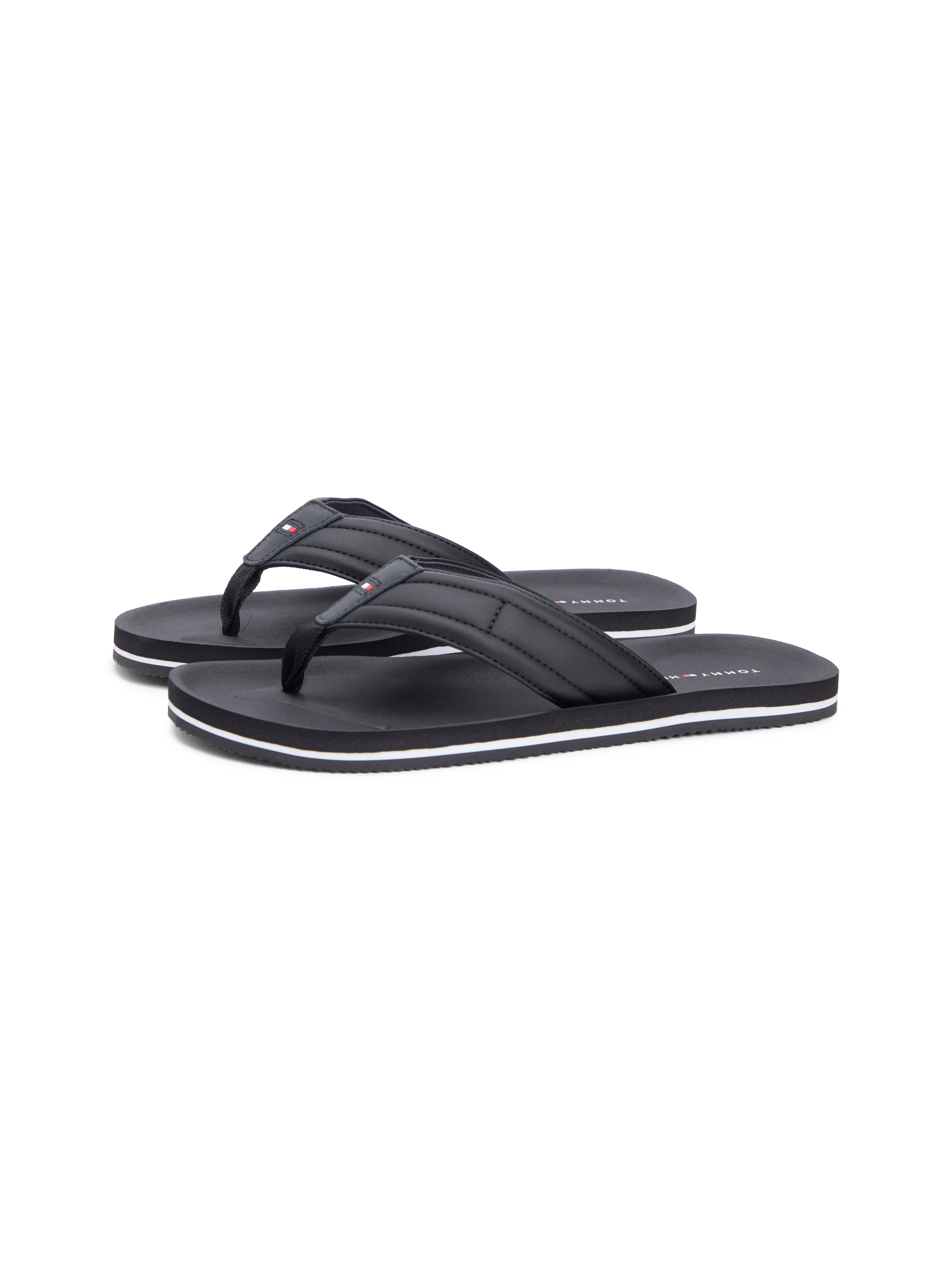 Tommy Hilfiger Zehentrenner "HILFIGER PADDED BEACH SANDAL" Sommerschuh, Fla günstig online kaufen